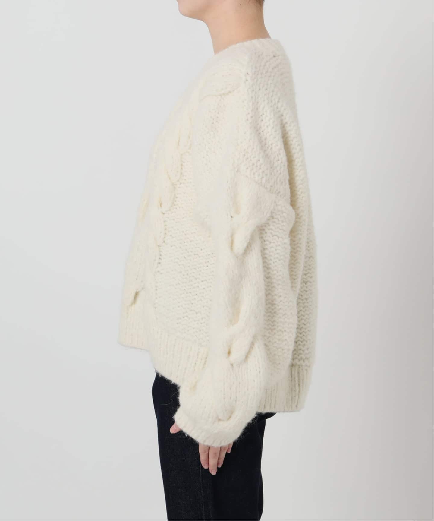 81BRANCA/ハチイチブランカ SLOBE別注 ケーブルハンドニット（ニット