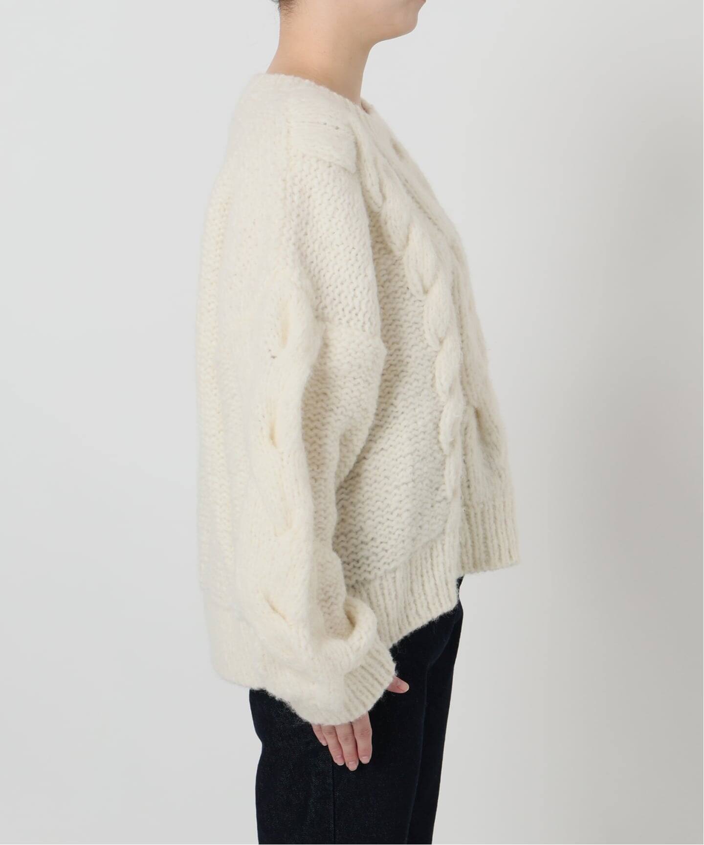 81BRANCA/ハチイチブランカ SLOBE別注 ケーブルハンドニット（ニット