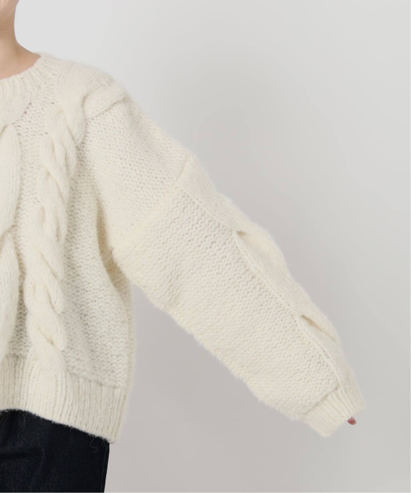 81BRANCA/ハチイチブランカ SLOBE別注 ケーブルハンドニット（ニット