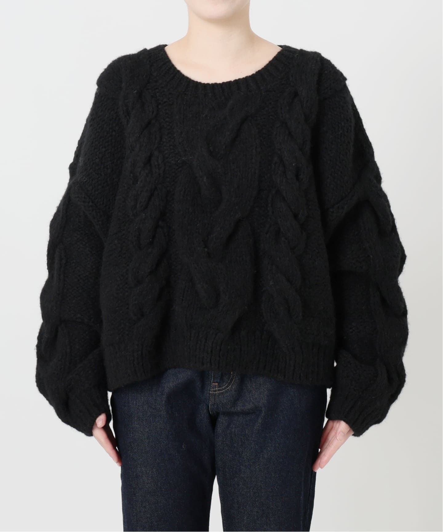 81BRANCA/ハチイチブランカ SLOBE別注 ケーブルハンドニット（ニット