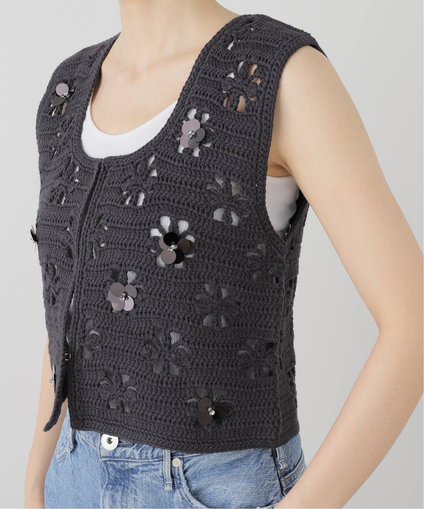 TGOR/トゴール Hand crochet フラワーベスト TGOR/トゴール Hand crochet flower vest TG5S-J0301（ベスト