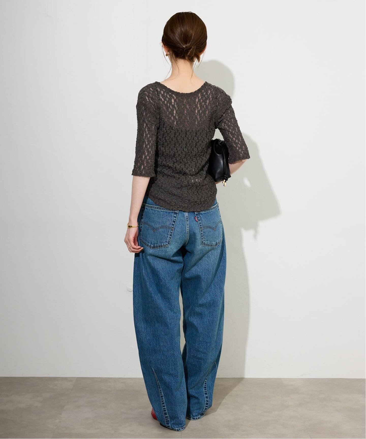 tyn.tgor トゴール キルティング フラワー ビーズ カーディガン TGOR トゴールキルティングビーズカーディガン tyn.TGOR