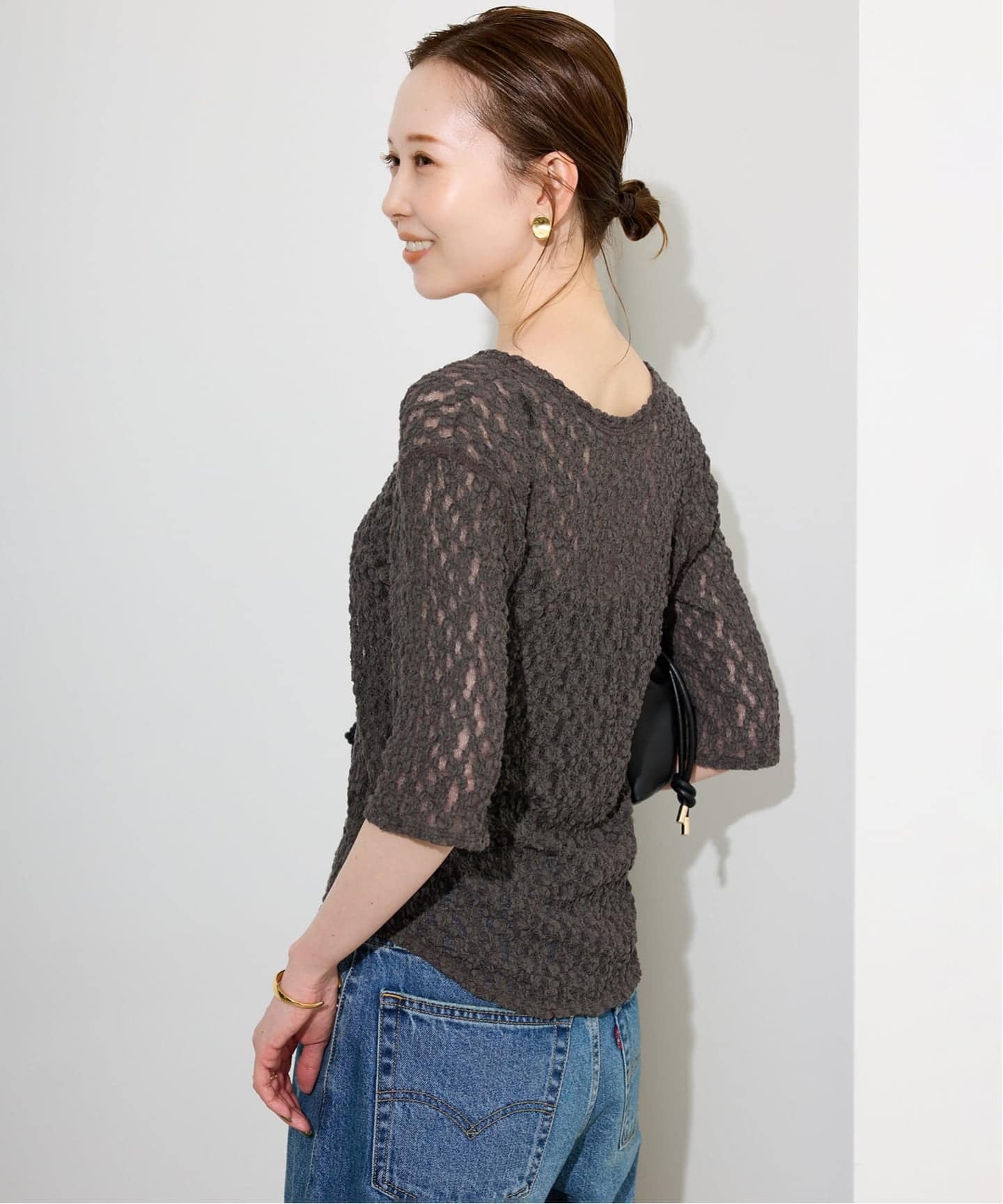 tyn.tgor トゴール キルティング フラワー ビーズ カーディガン tyn.tgor トゴール キルティング フラワー ビーズ カーディガン