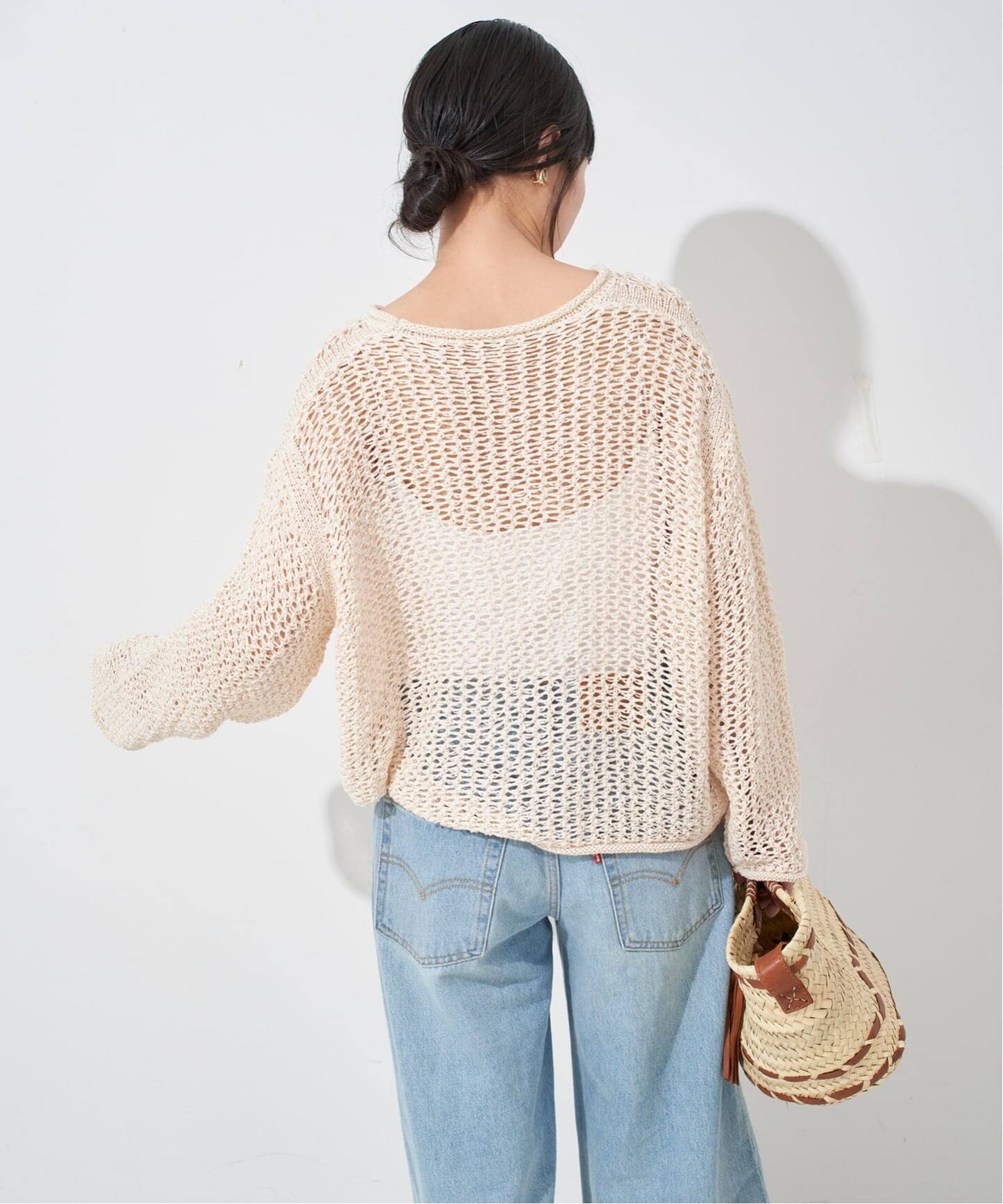 LOGAN/ローガン SLOBE別注 メッシュプルオーバー（ニット