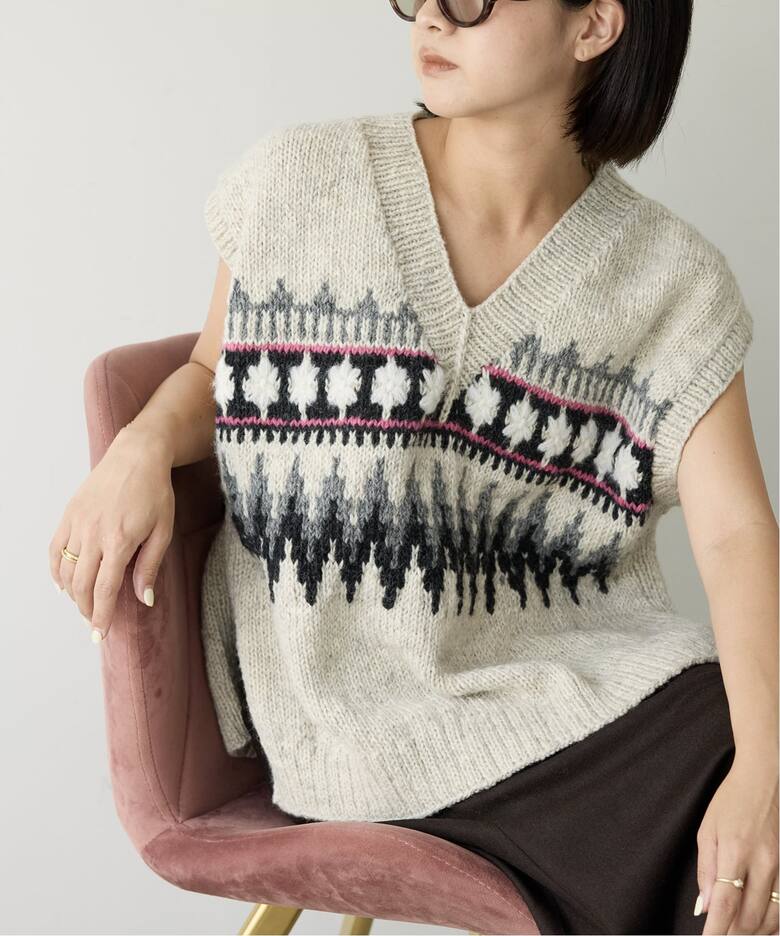 IENA LA BOUCLE ノルディックハンドニットベスト（ベスト）｜IENA 