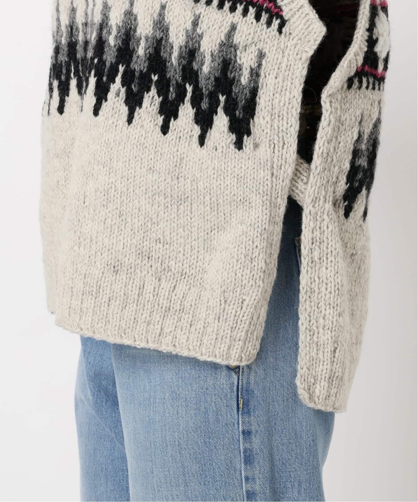 予約》IENA LA BOUCLE ノルディックハンドニットベスト（ベスト