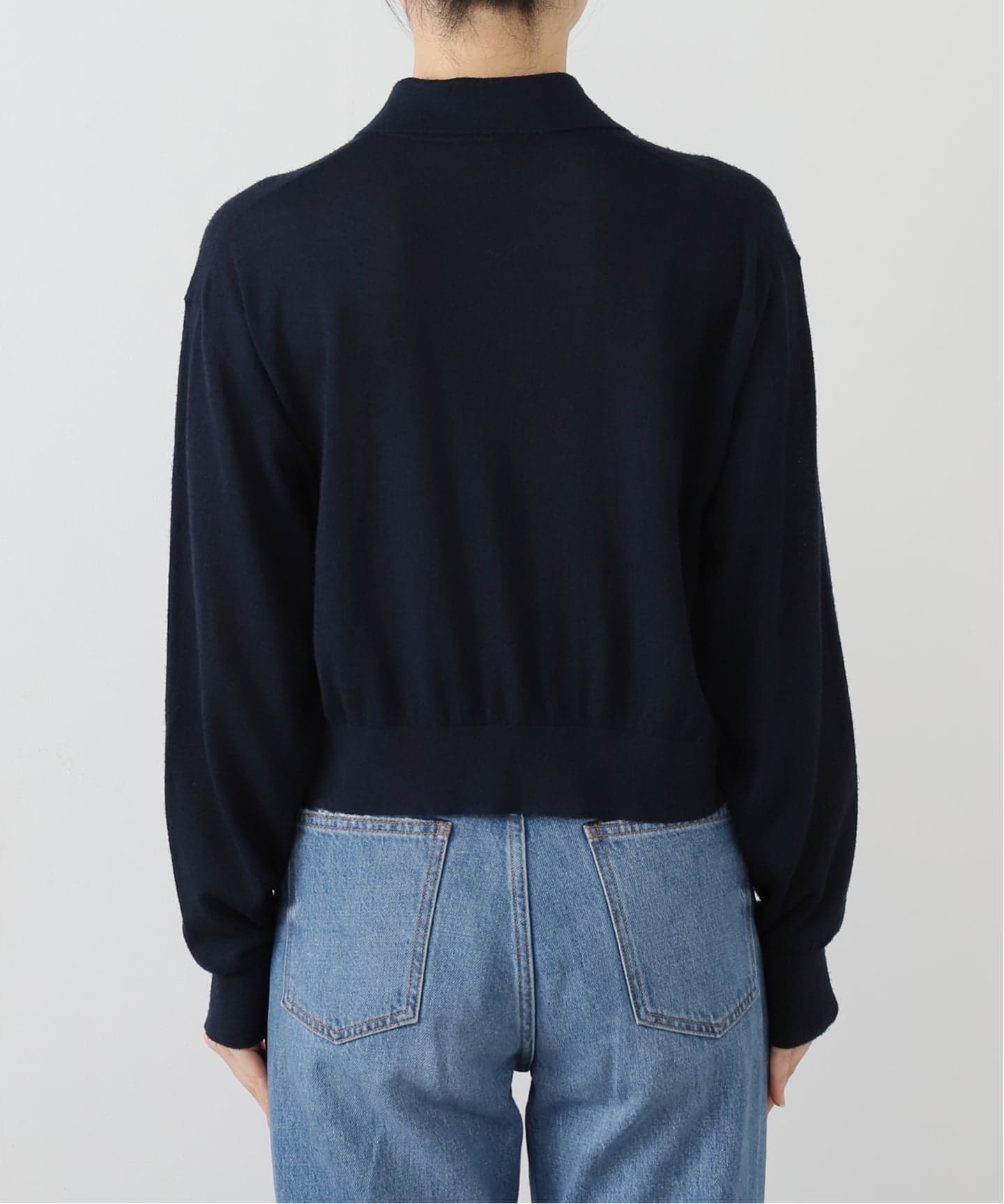 イエナ IENA iena B. ポロシャツニット イエナ IENA 《予約》B. ポロシャツニット （ネイビー