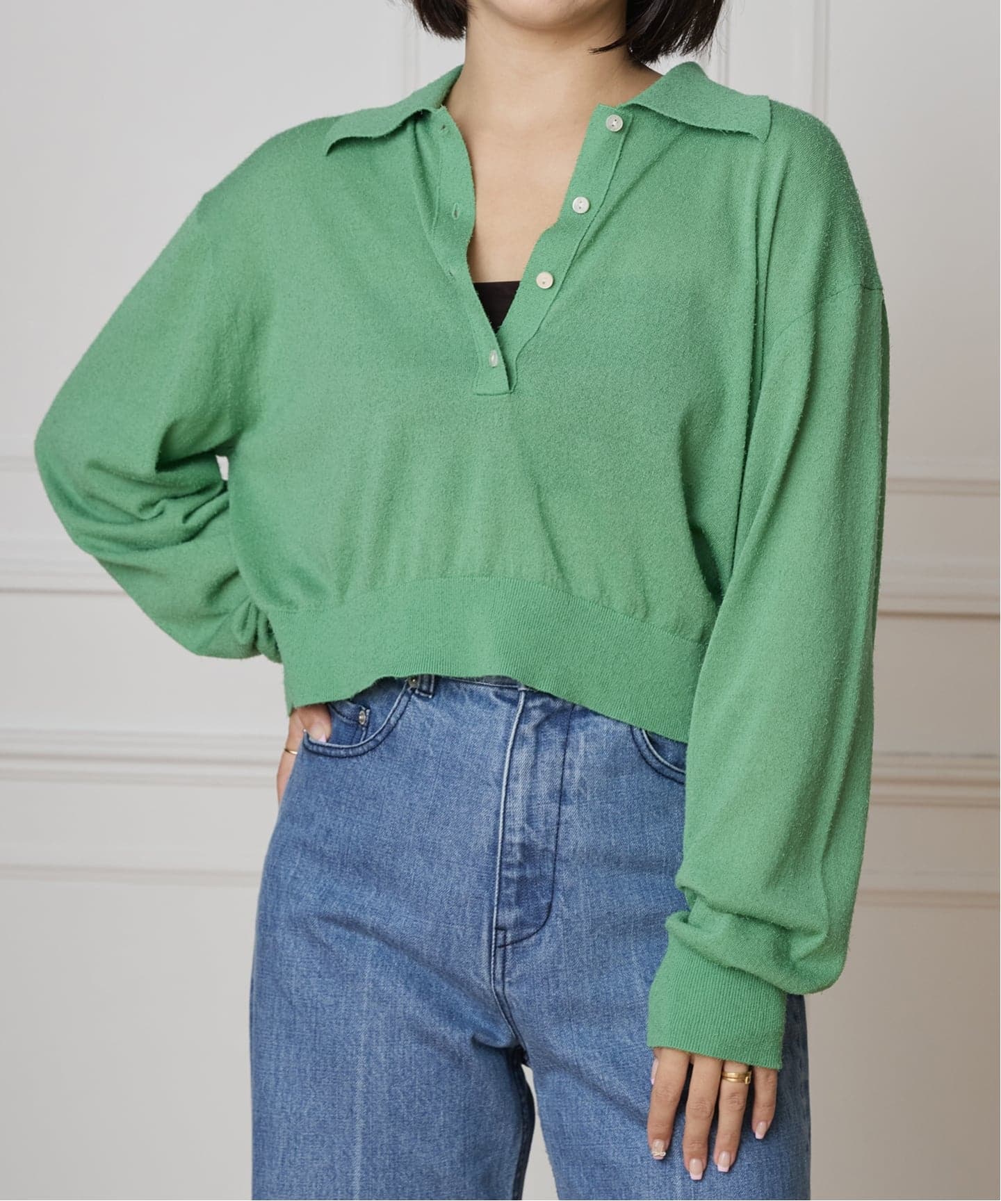 IENA LA BOUCLE ポロシャツニット