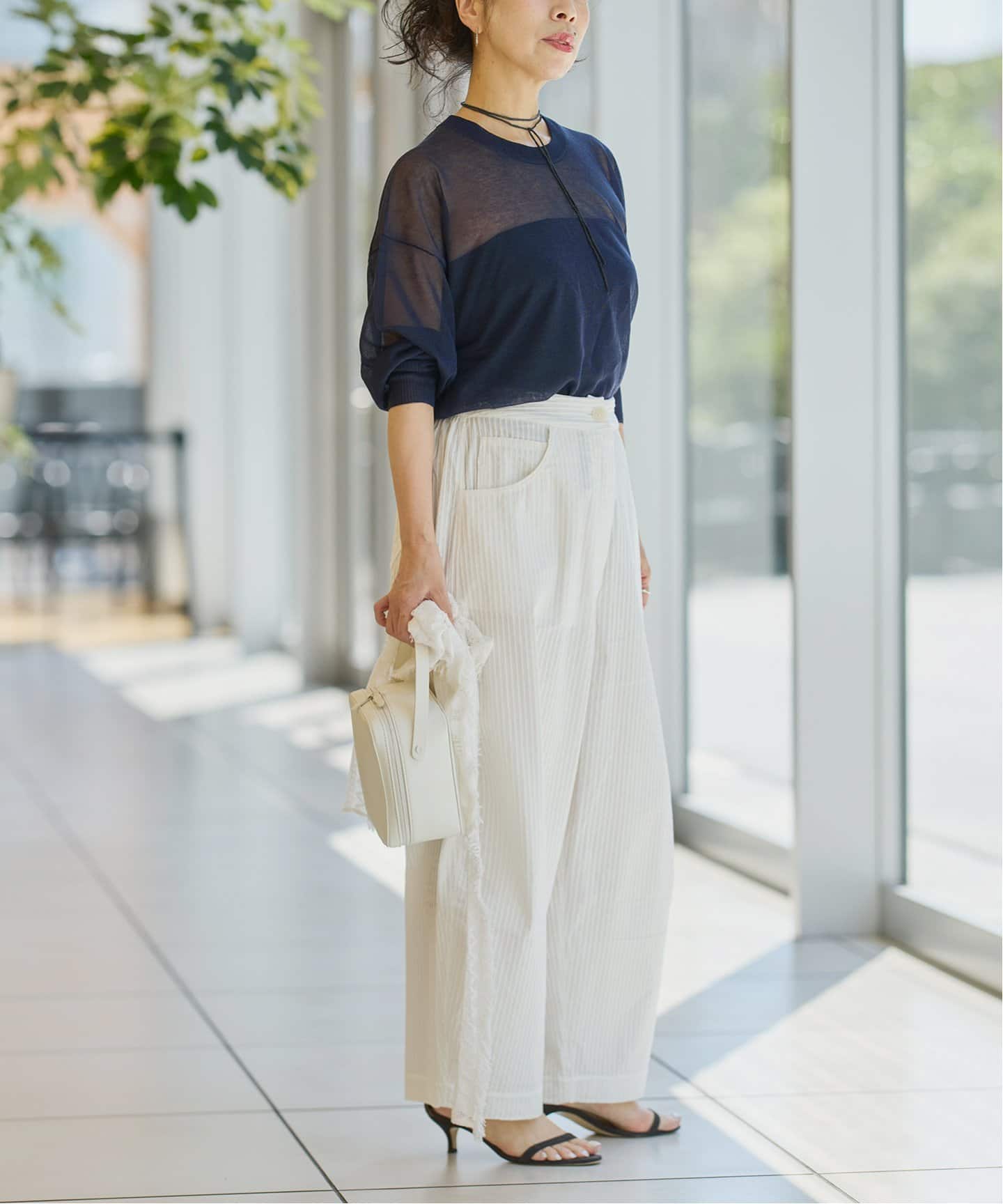 IENA LA BOUCLE シアーラメニットプルオーバー（ニット