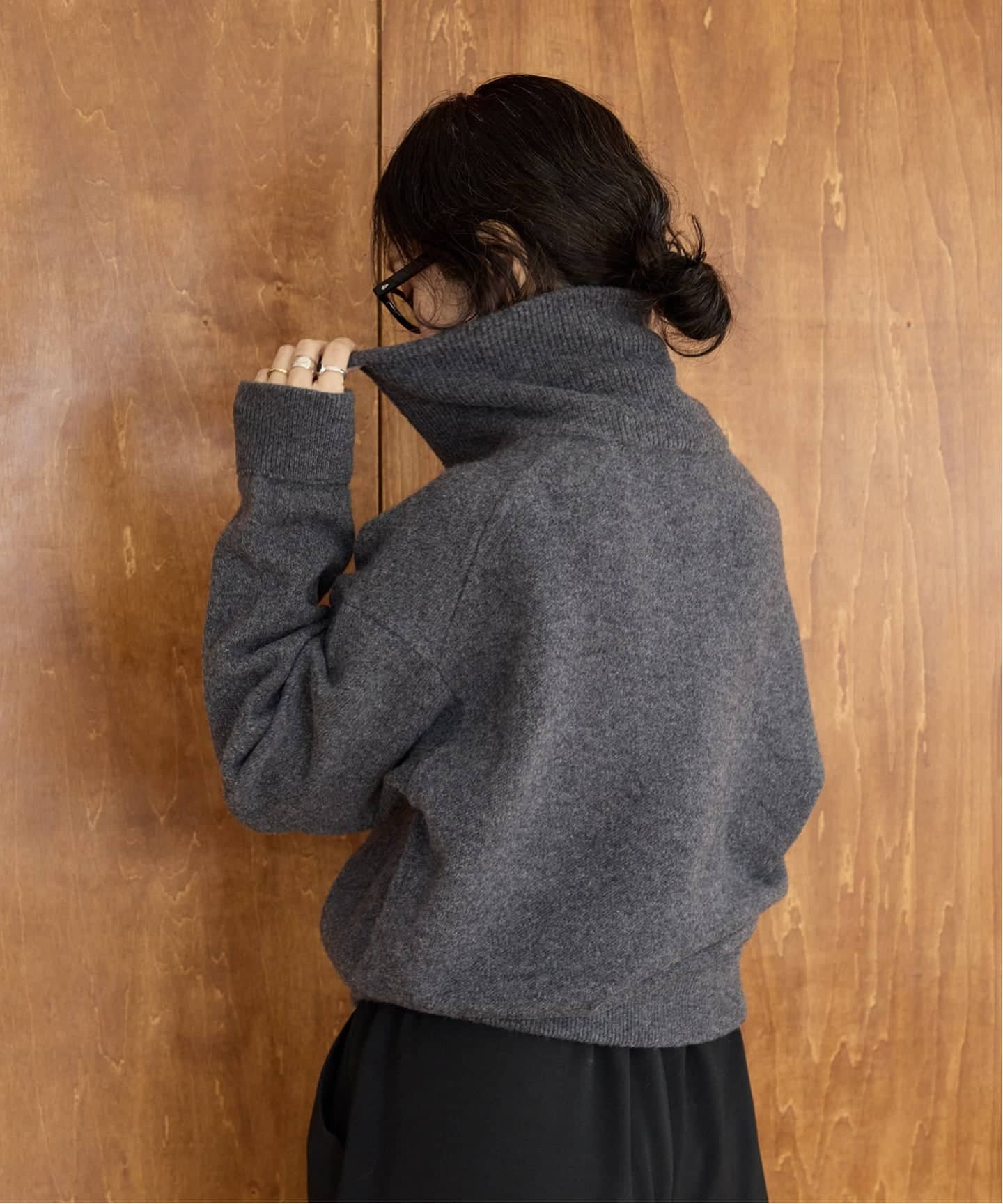 予約》IENA LA BOUCLE ZIP ニットプルオーバー（ニット