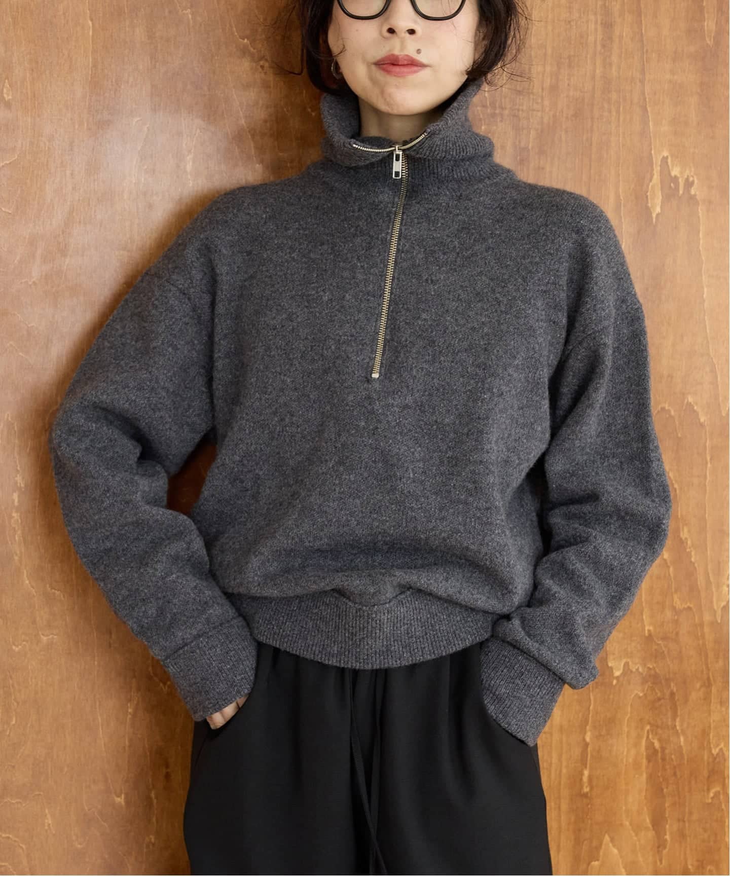 【IENA LA BOUCLE】Bizarre ロングスリーブプルオーバー 新品 追加》IENA LA BOUCLE ライトリブハーフスリーブプルオーバー2
