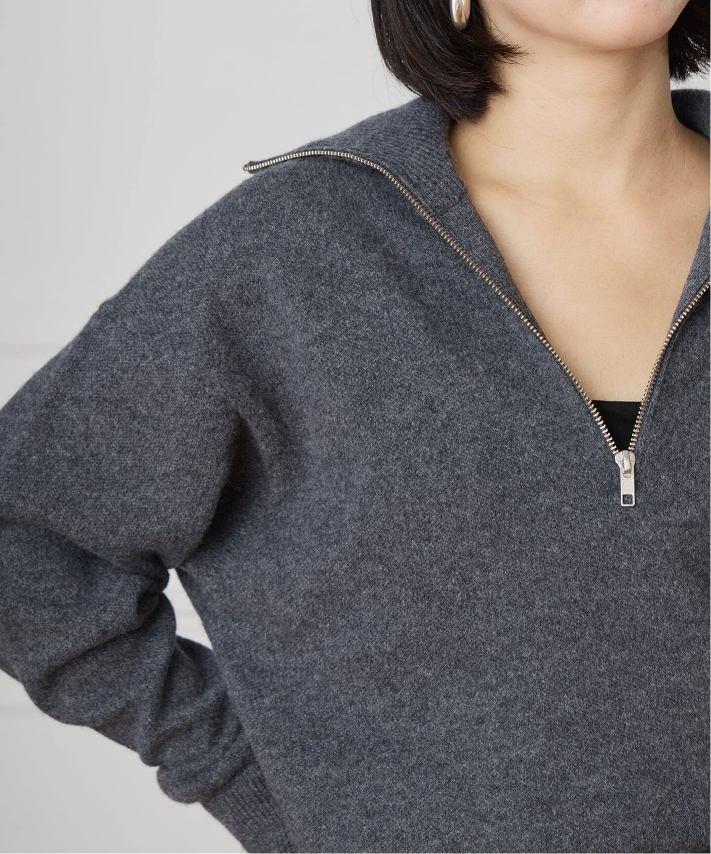 IENA LA BOUCLE ZIP ニットプルオーバー（ニット／セーター）｜IENA