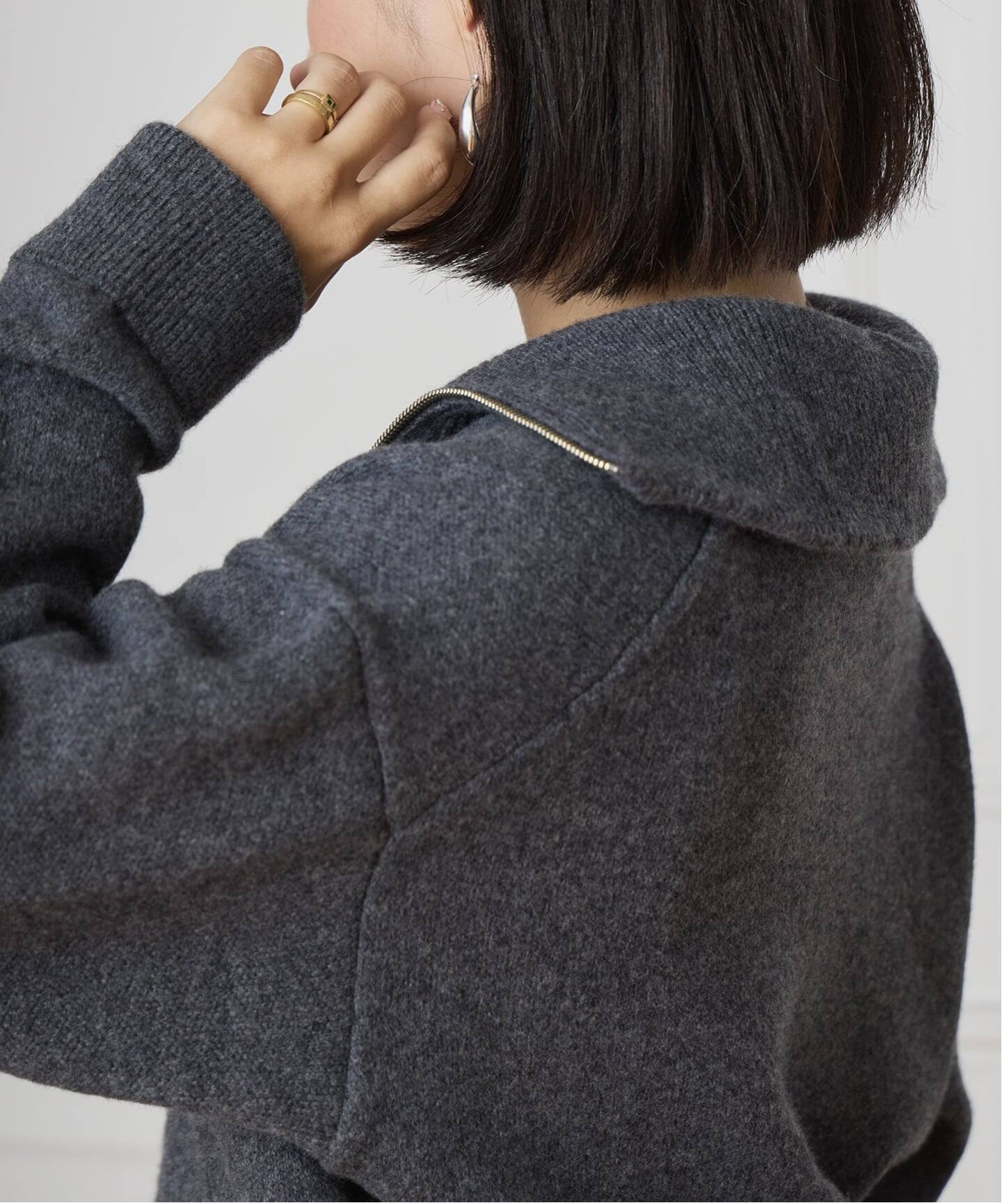 IENA LA BOUCLE ZIP ニットプルオーバー（ニット／セーター）｜IENA