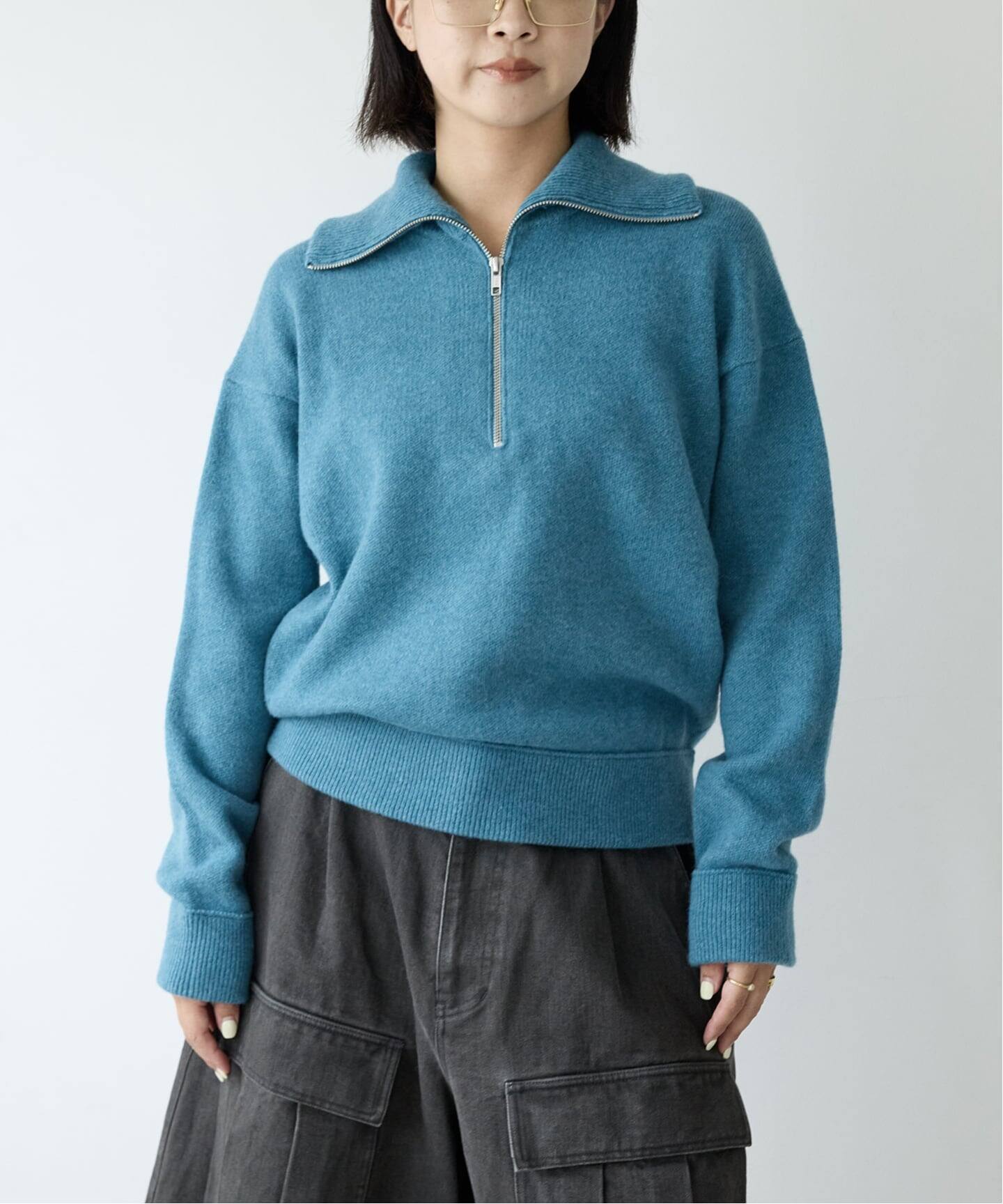 IENA LA BOUCLE ZIP ニットプルオーバー（ニット／セーター）｜IENA