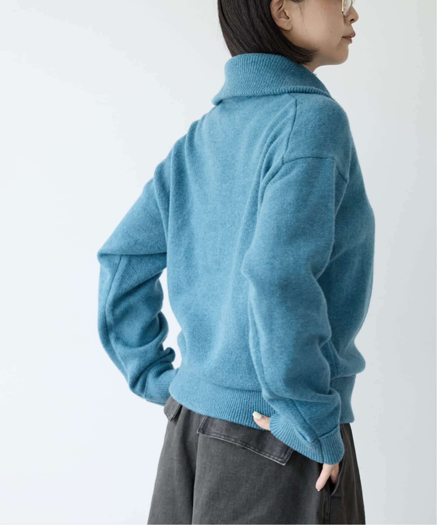 予約》IENA LA BOUCLE ZIP ニットプルオーバー（ニット