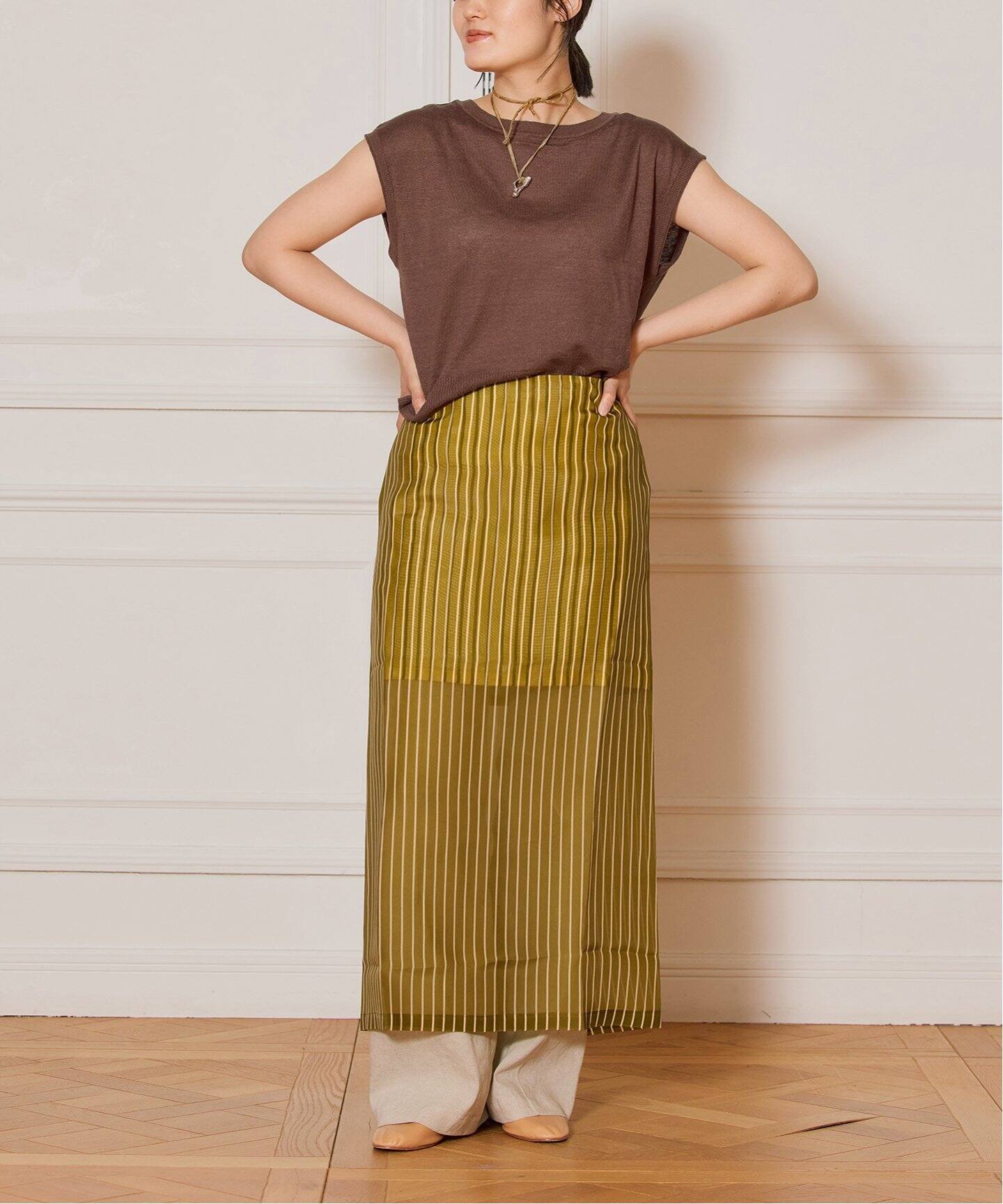 新品IENA LA BOUCLE Linen フレンチスリーブプルオーバー IENA LA BOUCLE Linen フレンチスリーブプルオーバー（ニット