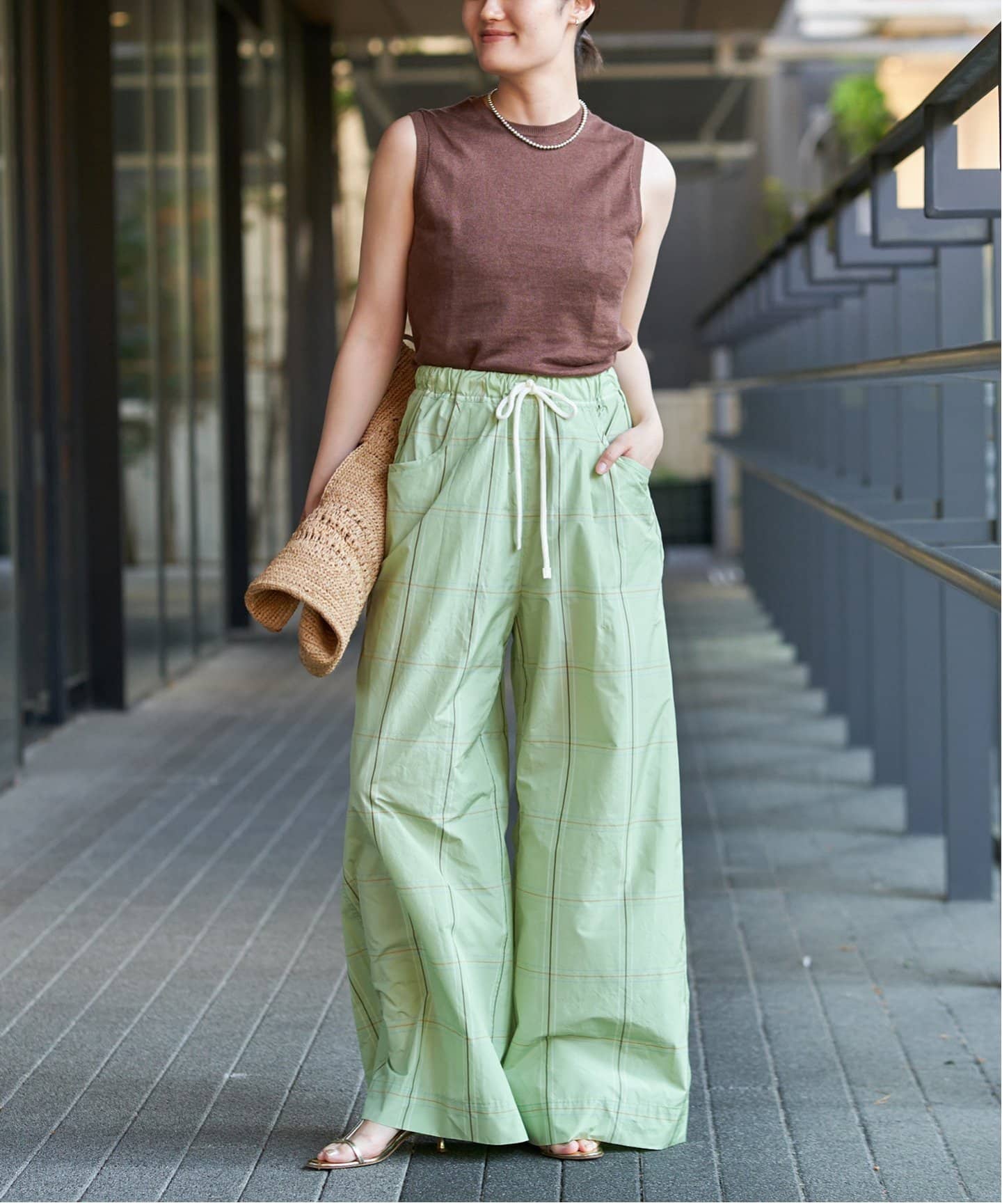 ニット セーター IENA LA BOUCLE Linen ミニ裏毛ノースリーブ レディース IENA LA BOUCLE Linen ミニ裏毛ノースリーブ（ニット／セーター