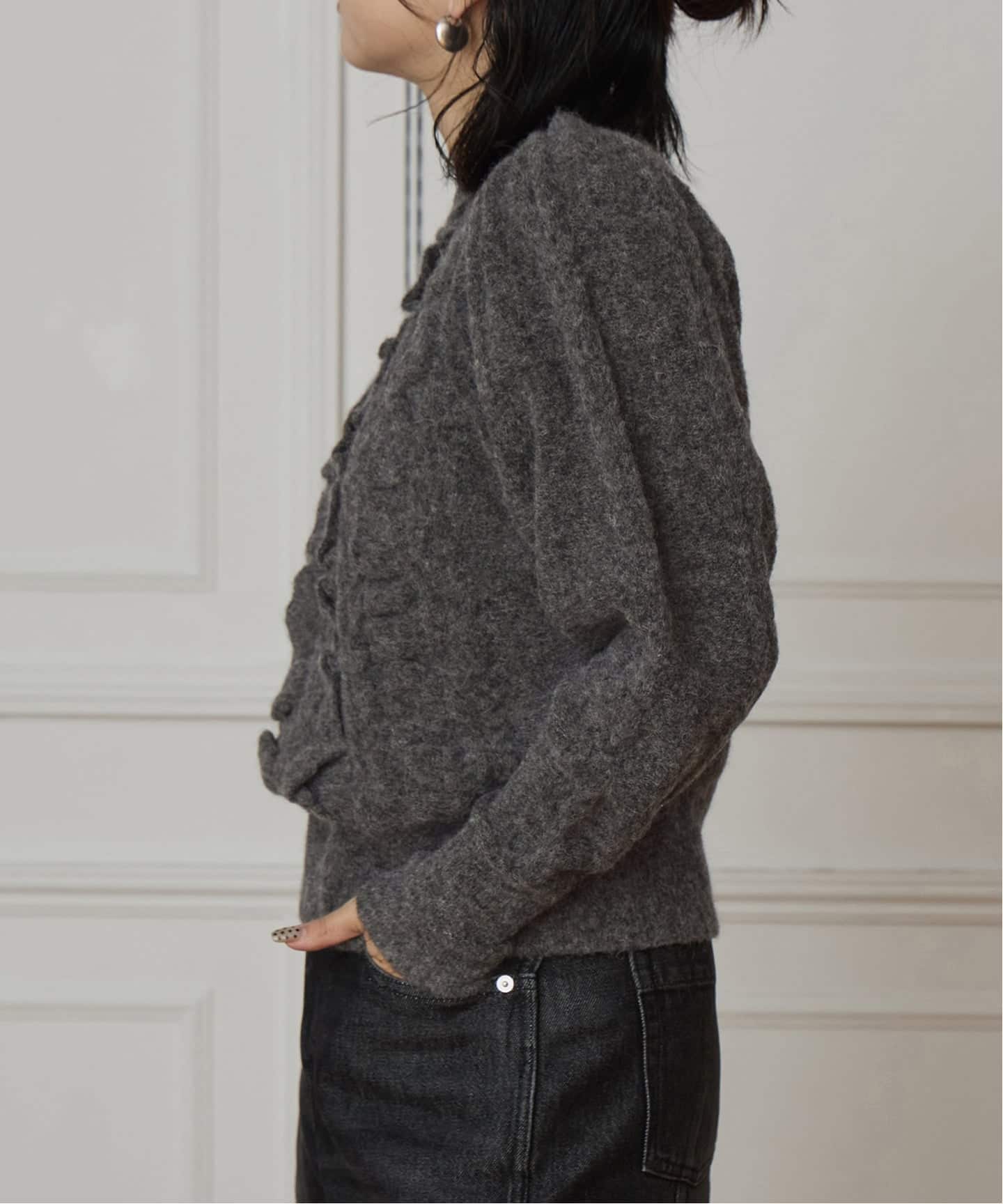 ALPACA MIXフリルプルオーバー（ニット／セーター）｜IENA（イエナ）の