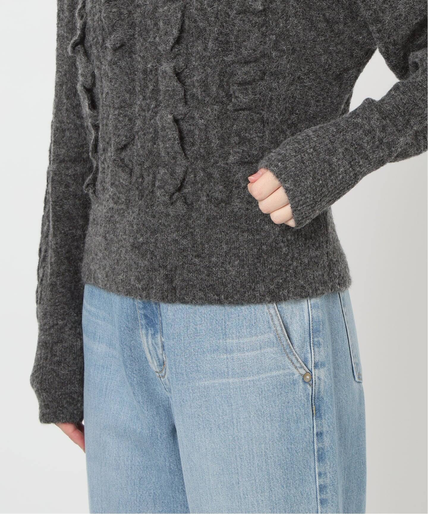 IENA LA BOUCLE ALPACA MIXフリルプルオーバー セール】ALPACA MIXフリルプルオーバー（ニット/セーター）｜IENA LA