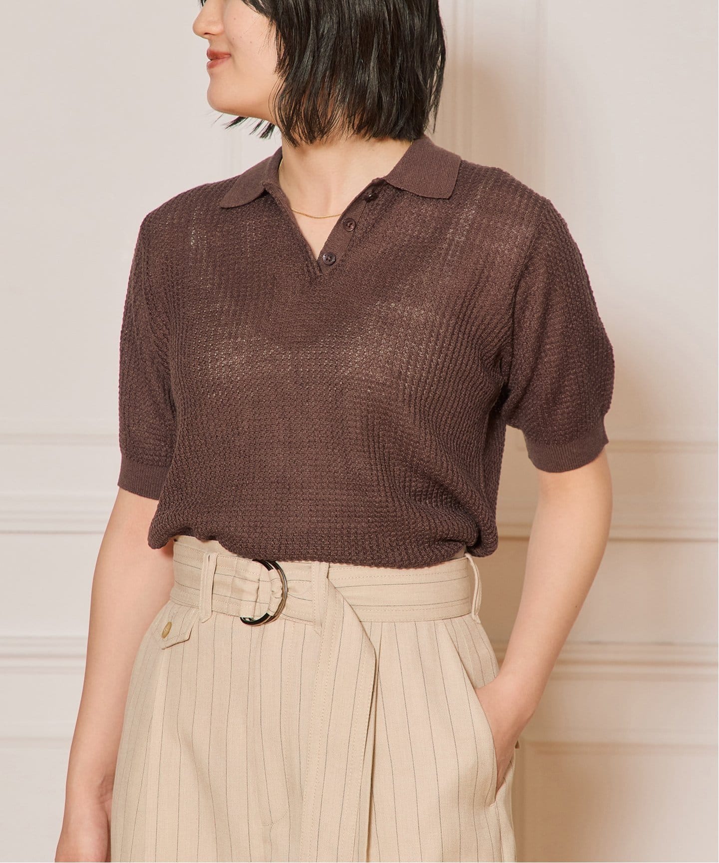 IENA BONHEUR ポロシャツニット IENA｜B. ポロシャツニット | Rakuten Fashion(楽天ファッション