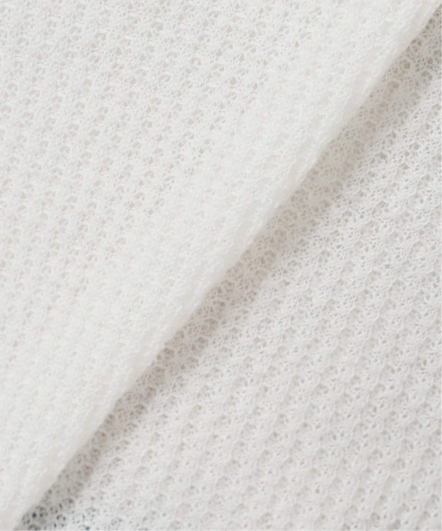 IENA LA BOUCLE Linen ワッフルニットポロシャツ（ニット／セーター
