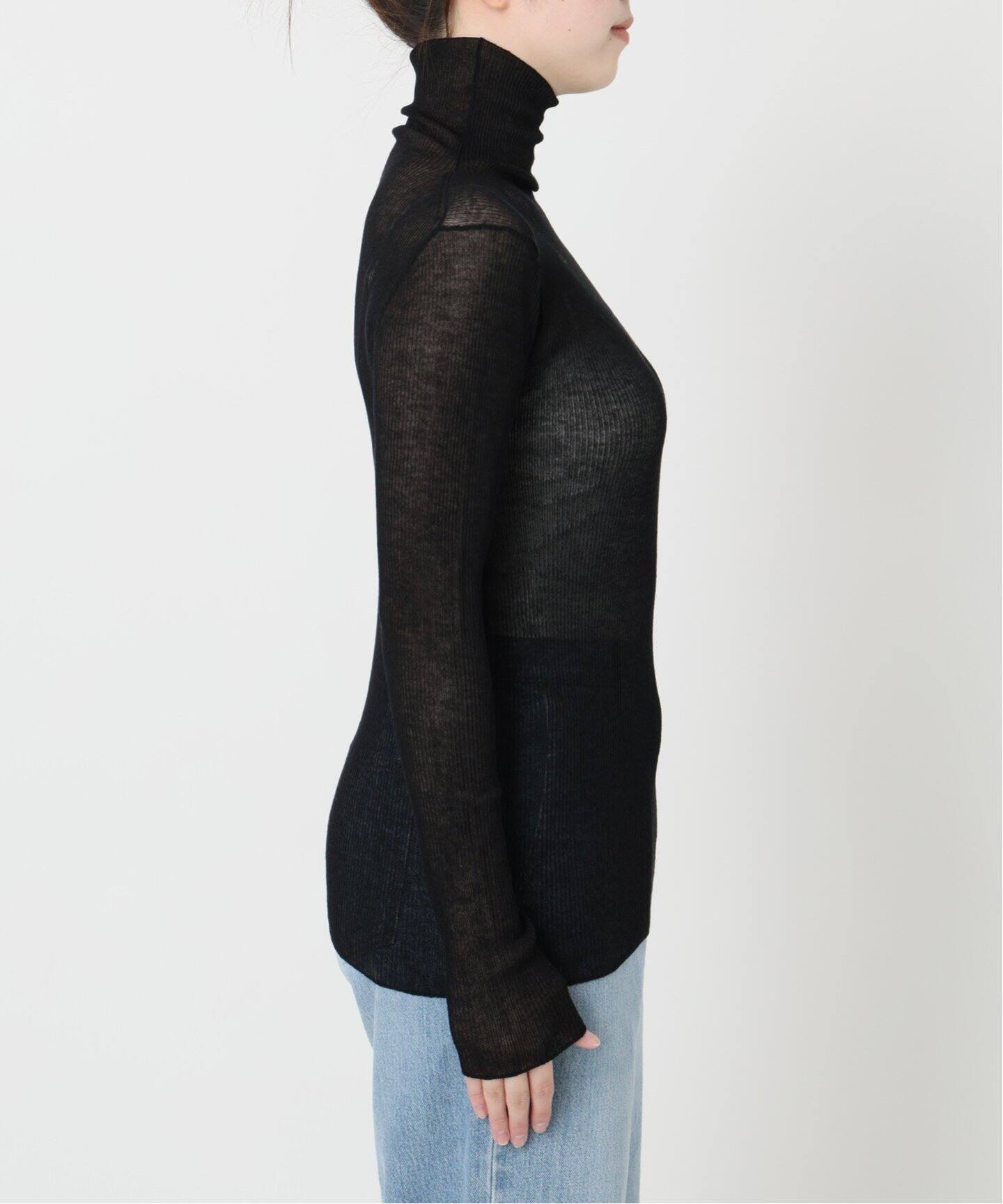 ニット セーター IENA LA BOUCLE シアーRIB プルオーバー レディース 予約》IENA LA BOUCLE シアーRIB プルオーバー（ニット