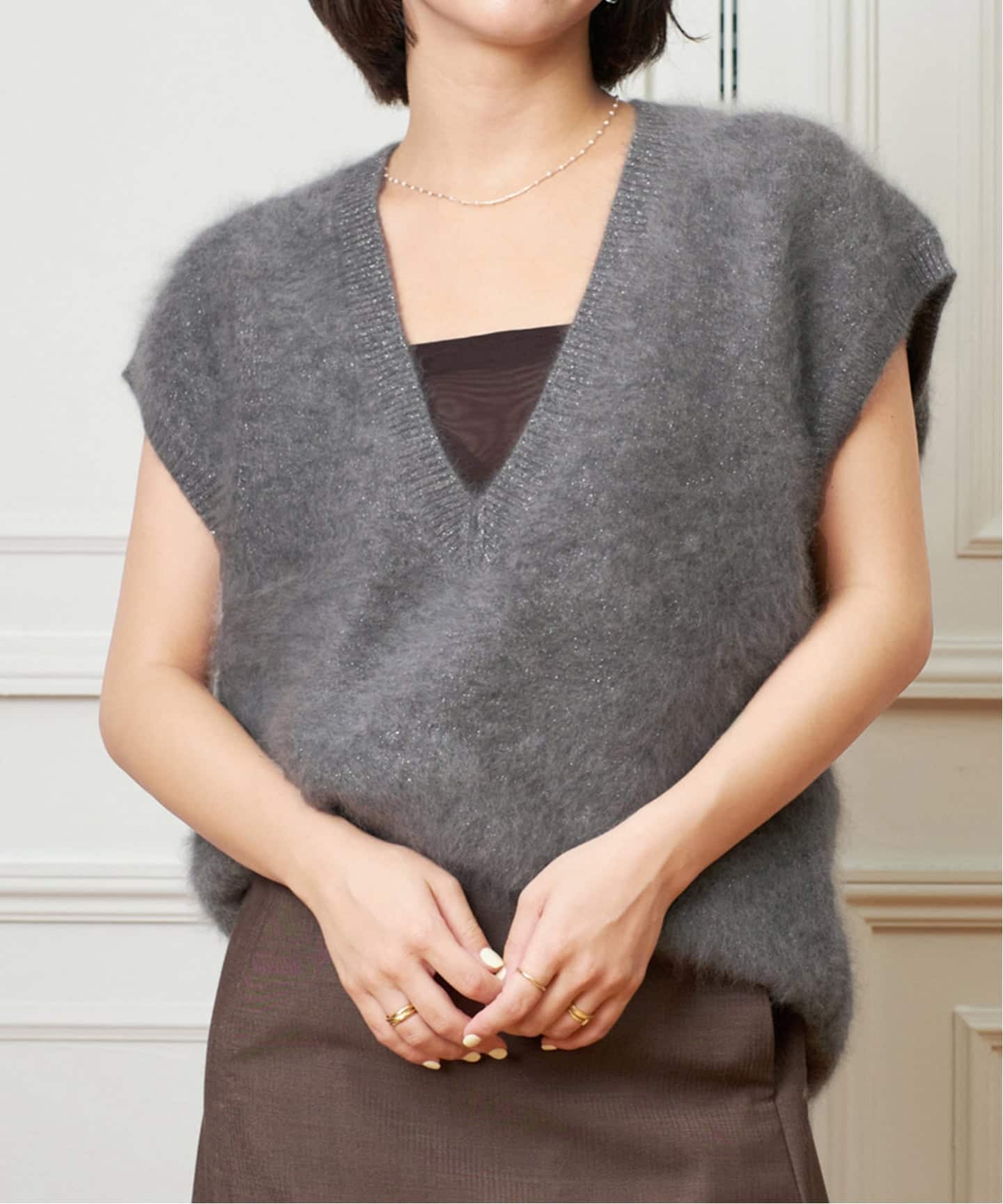 IENA LA BOUCLE ファーニットベスト（ベスト）｜IENA（イエナ