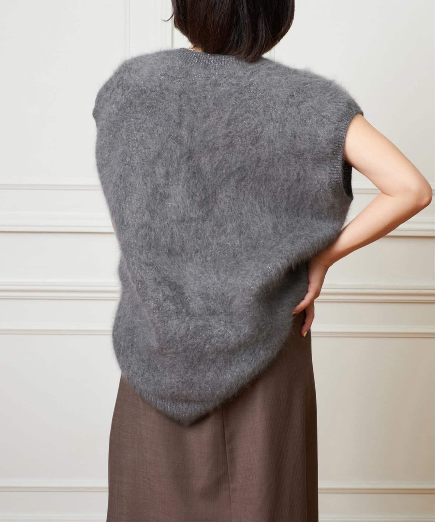 IENA ファーベスト イエナ IENA 《追加》フェイクファーベスト （ベージュ A