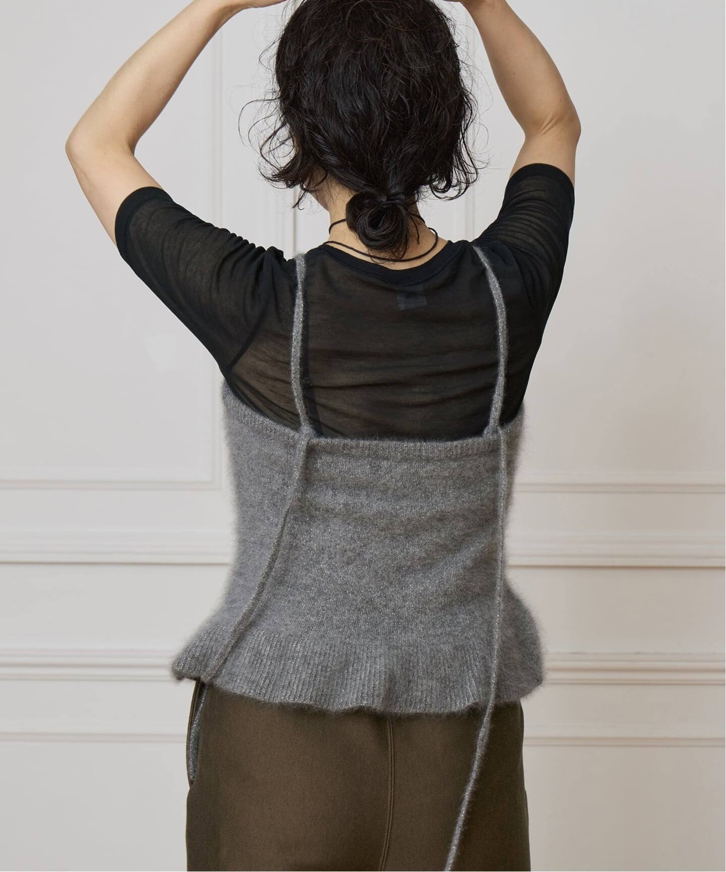 予約》IENA LA BOUCLE ファーニットキャミソール（ニット