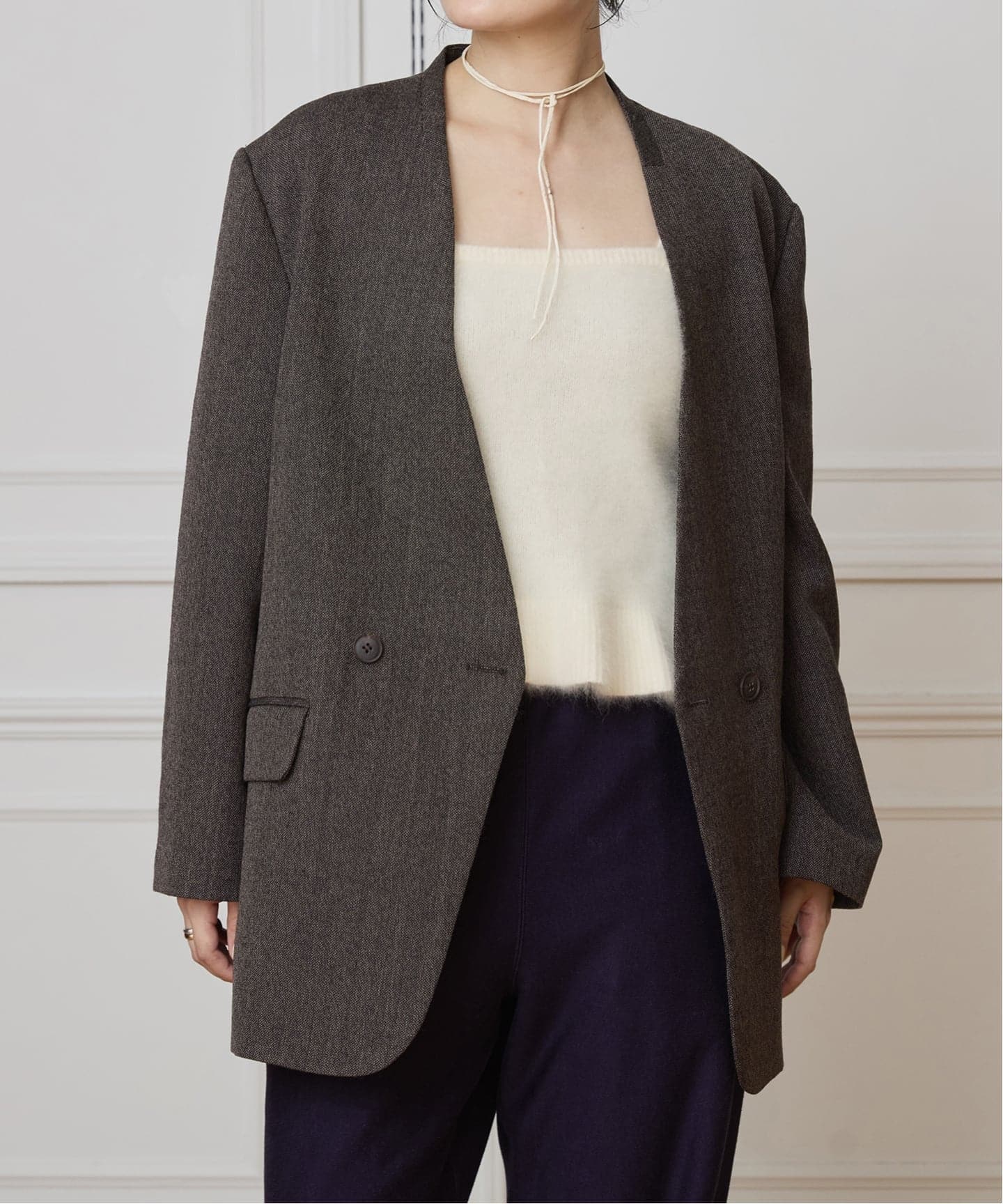 IENA LA BOUCLE ファーニットキャミソール（ニット／セーター）｜IENA