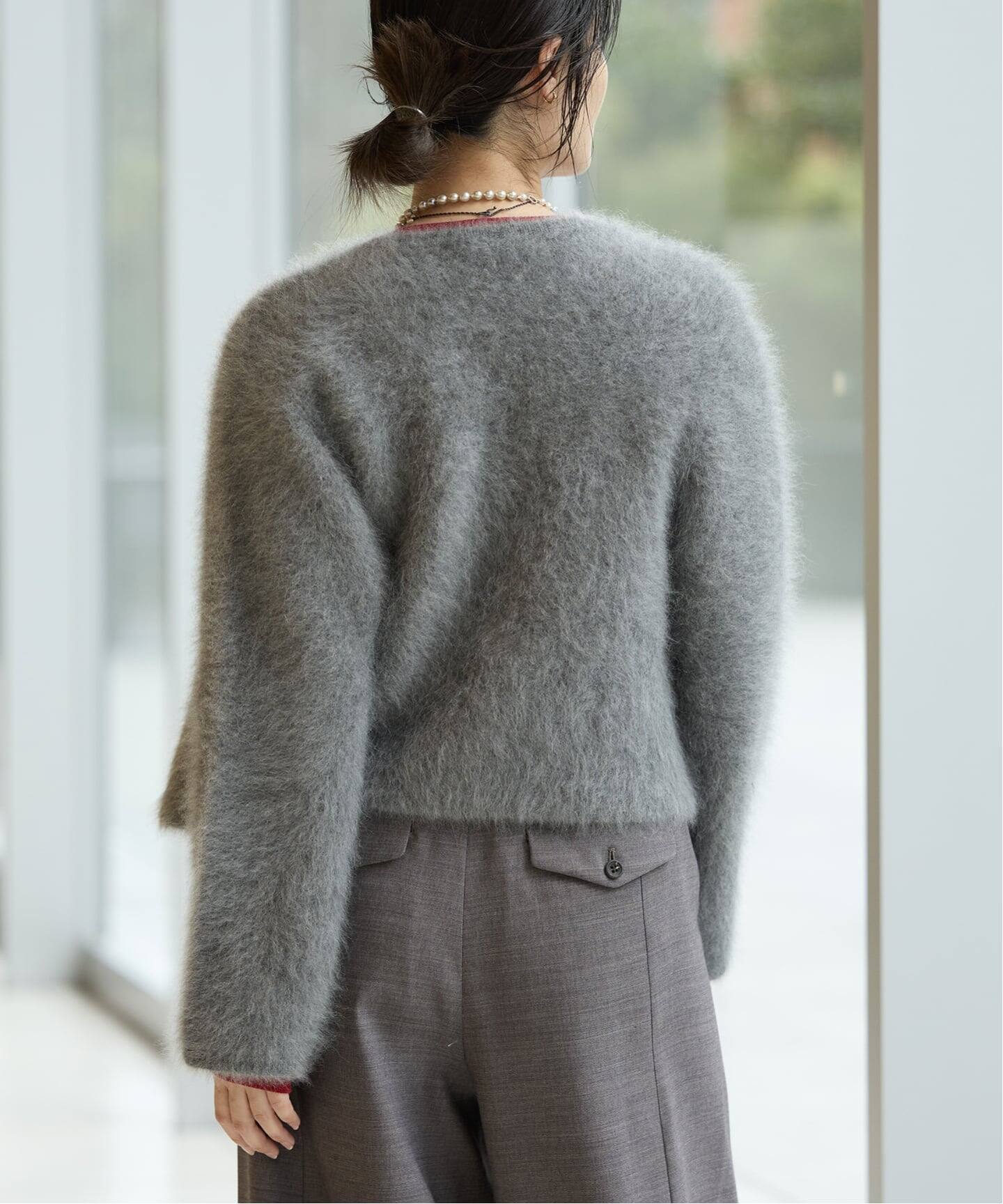 IENA LA BOUCLE ファーニットジャケット（ニット／セーター）｜IENA