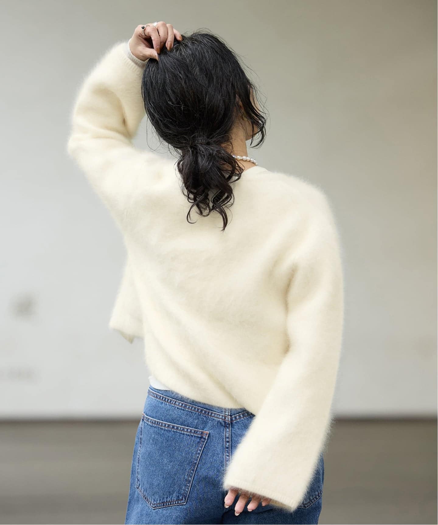 IENA LA BOUCLE ファーニットジャケット（ニット／セーター）｜IENA