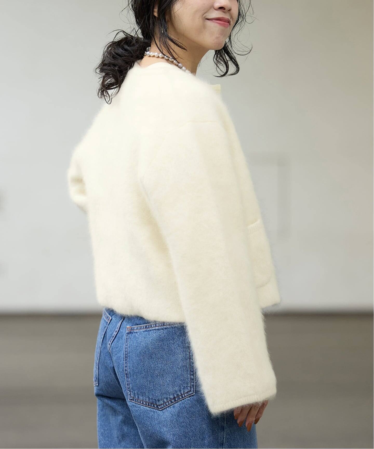 IENA LA BOUCLE ファーニットジャケット（ニット／セーター）｜IENA