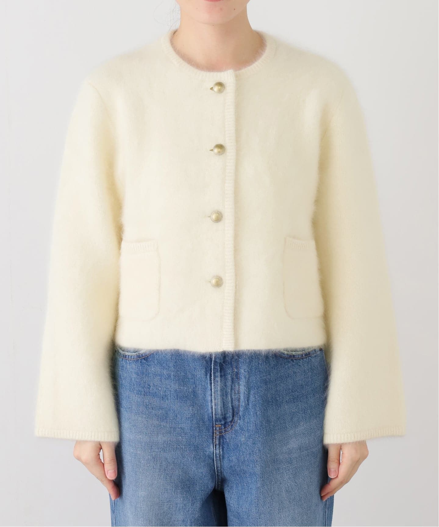 IENA LA BOUCLE ファーニットジャケット（ニット／セーター）｜IENA