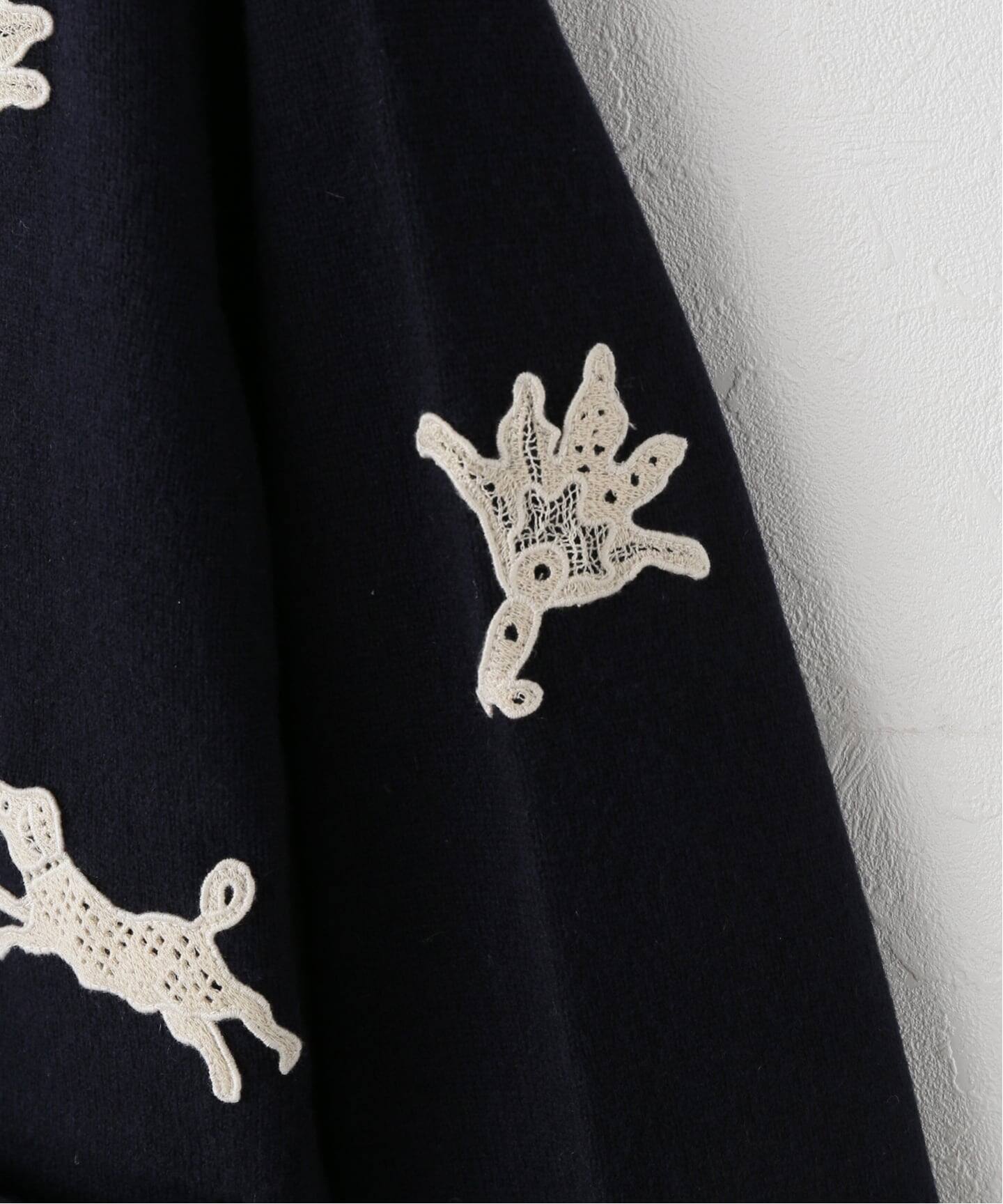 SEA NEW YORK/シー ニューヨーク APPLIQUE カーディガン AW25-102
