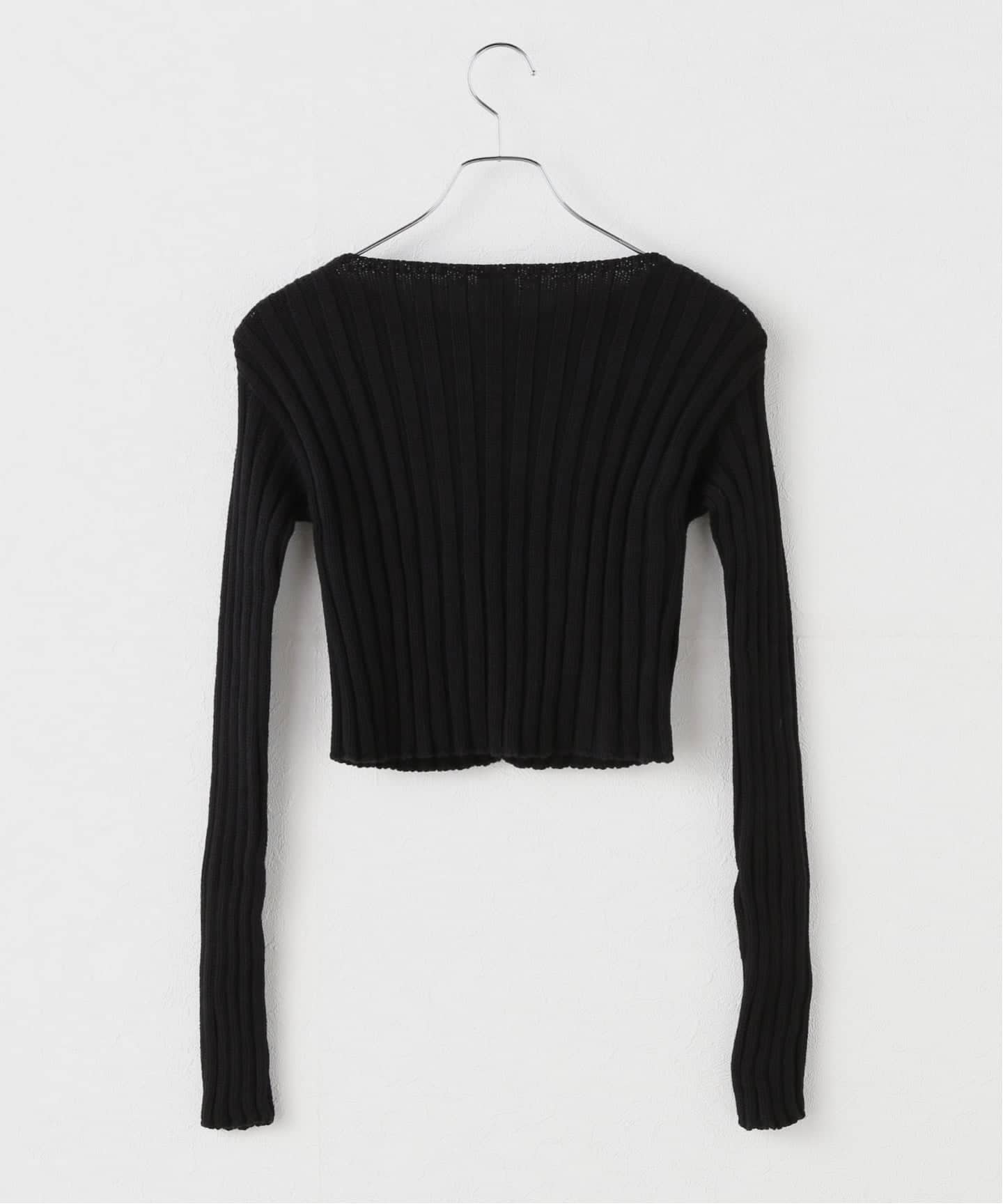 baserange ブラック 長袖カーディガン XS-Sサイズ Buy sustainable cardigan | Baserange