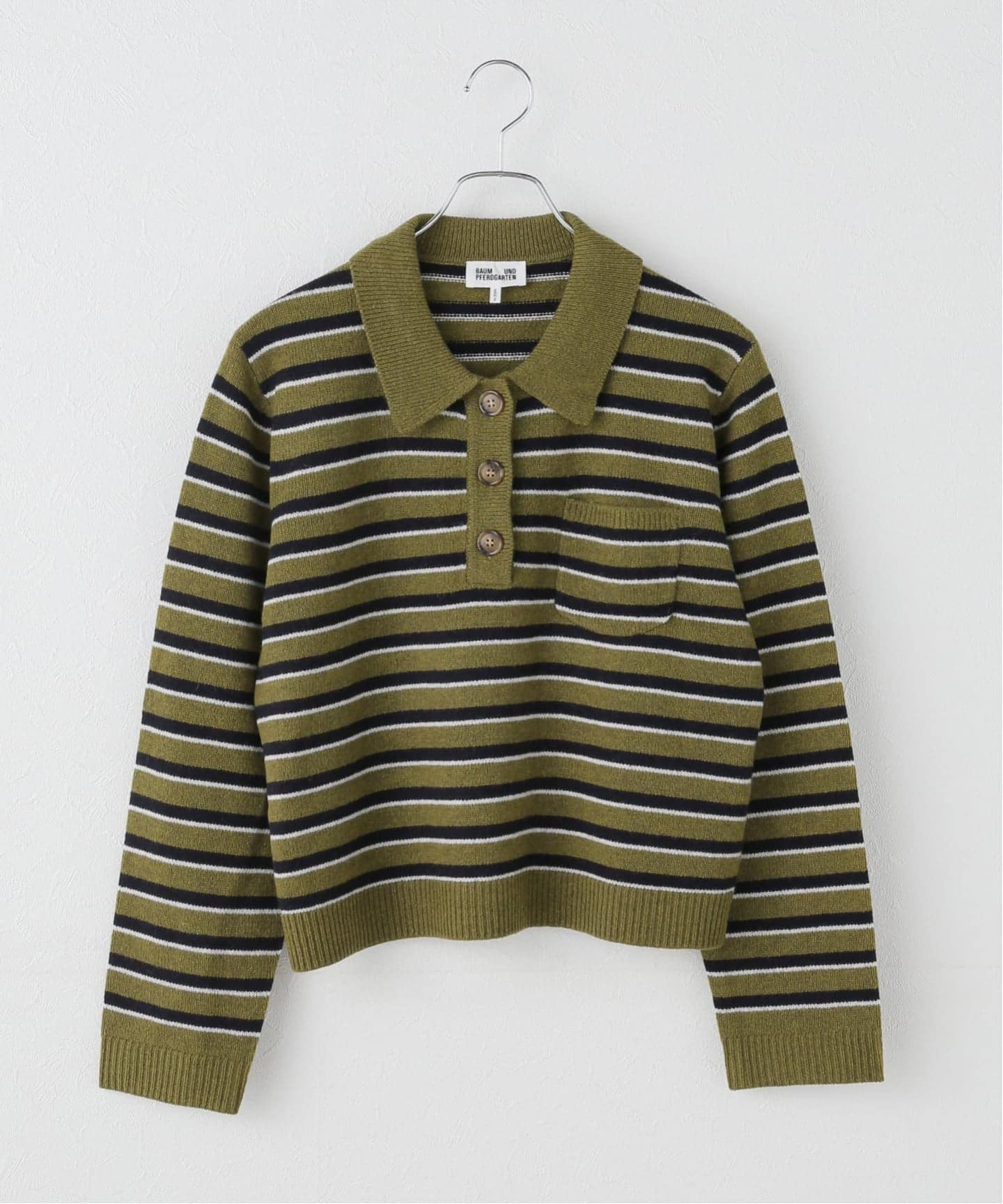 BAUM UND PFERDGARTEN/バウム ウンド ヘルガーデン stripe polo
