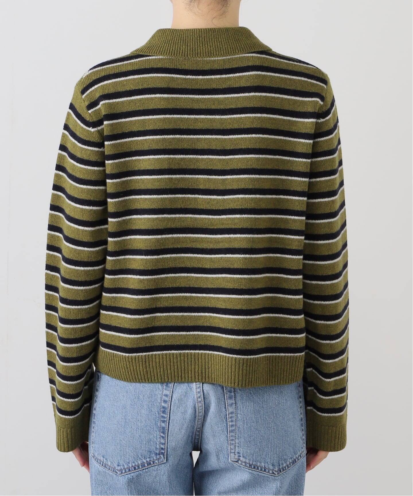 BAUM UND PFERDGARTEN/バウム ウンド ヘルガーデン stripe polo knit