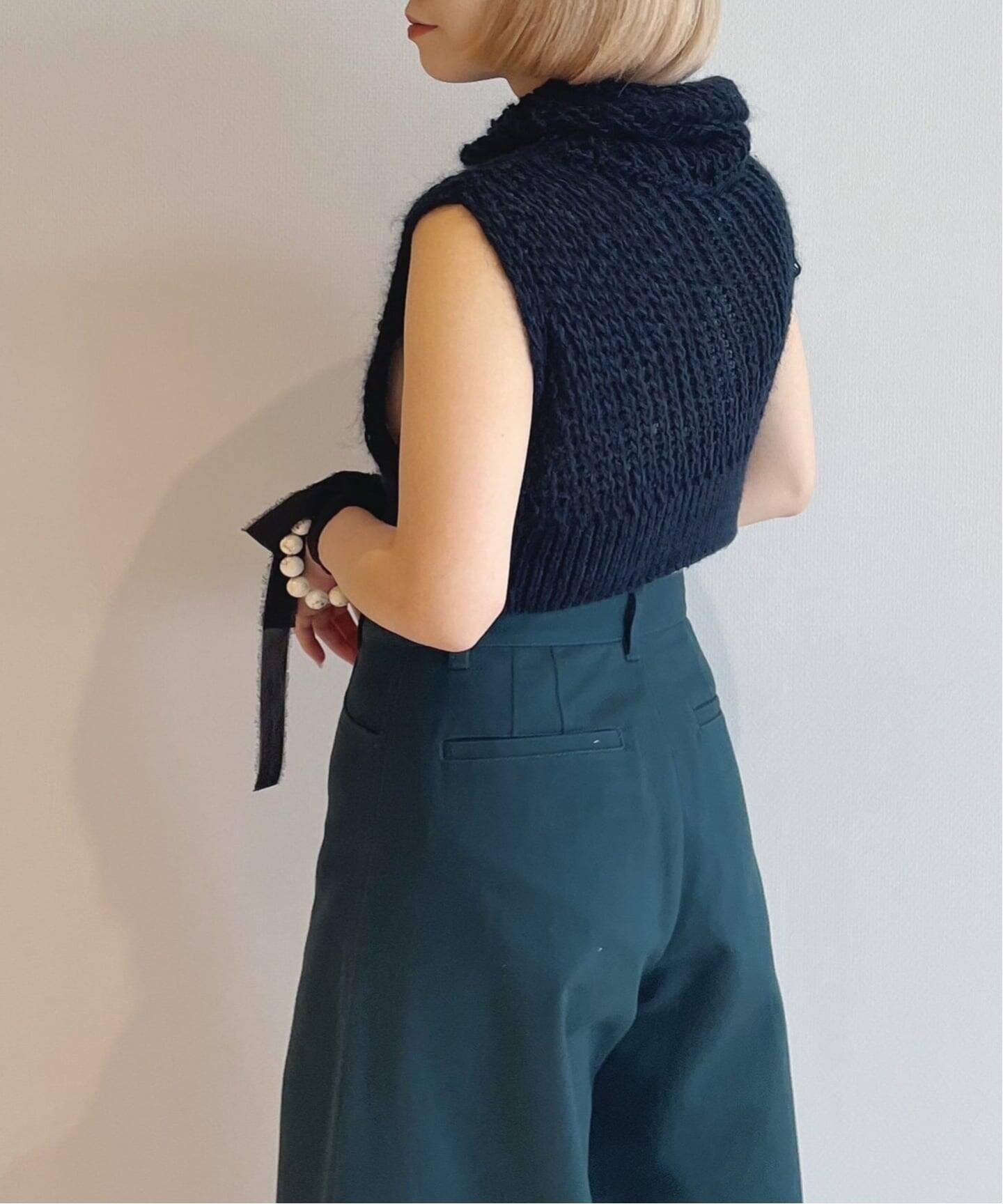 babaco/ババコ loose knitted silk vest BA01-LI289K（ベスト）｜IENA 
