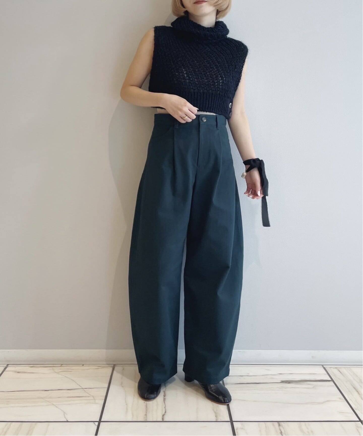 babaco/ババコ loose knitted silk vest BA01-LI289K（ベスト）｜IENA