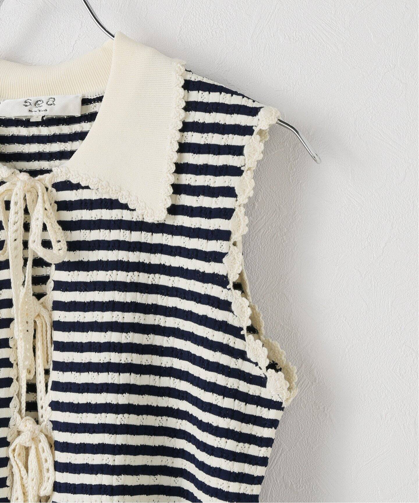 SEA NEW YORK/シー ニューヨーク ADDY STRIPED KNIT ベスト SS25-007