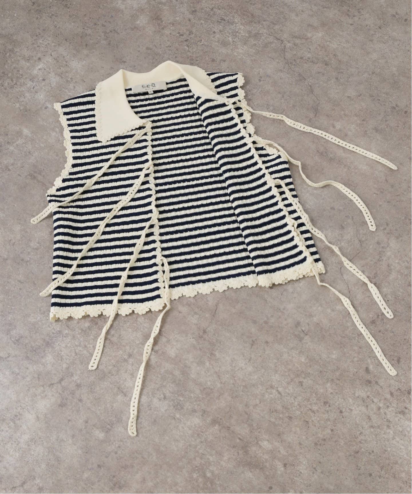 SEA NEW YORK/シー ニューヨーク ADDY STRIPED KNIT ベスト SS25-007