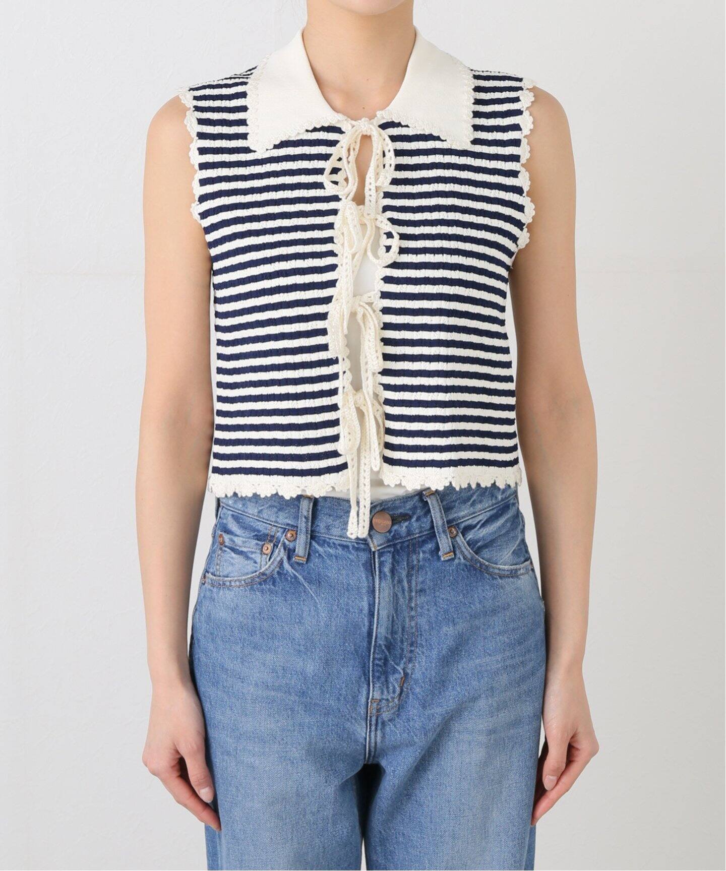 SEA NEW YORK/シー ニューヨーク ADDY STRIPED KNIT ベスト SS25-007
