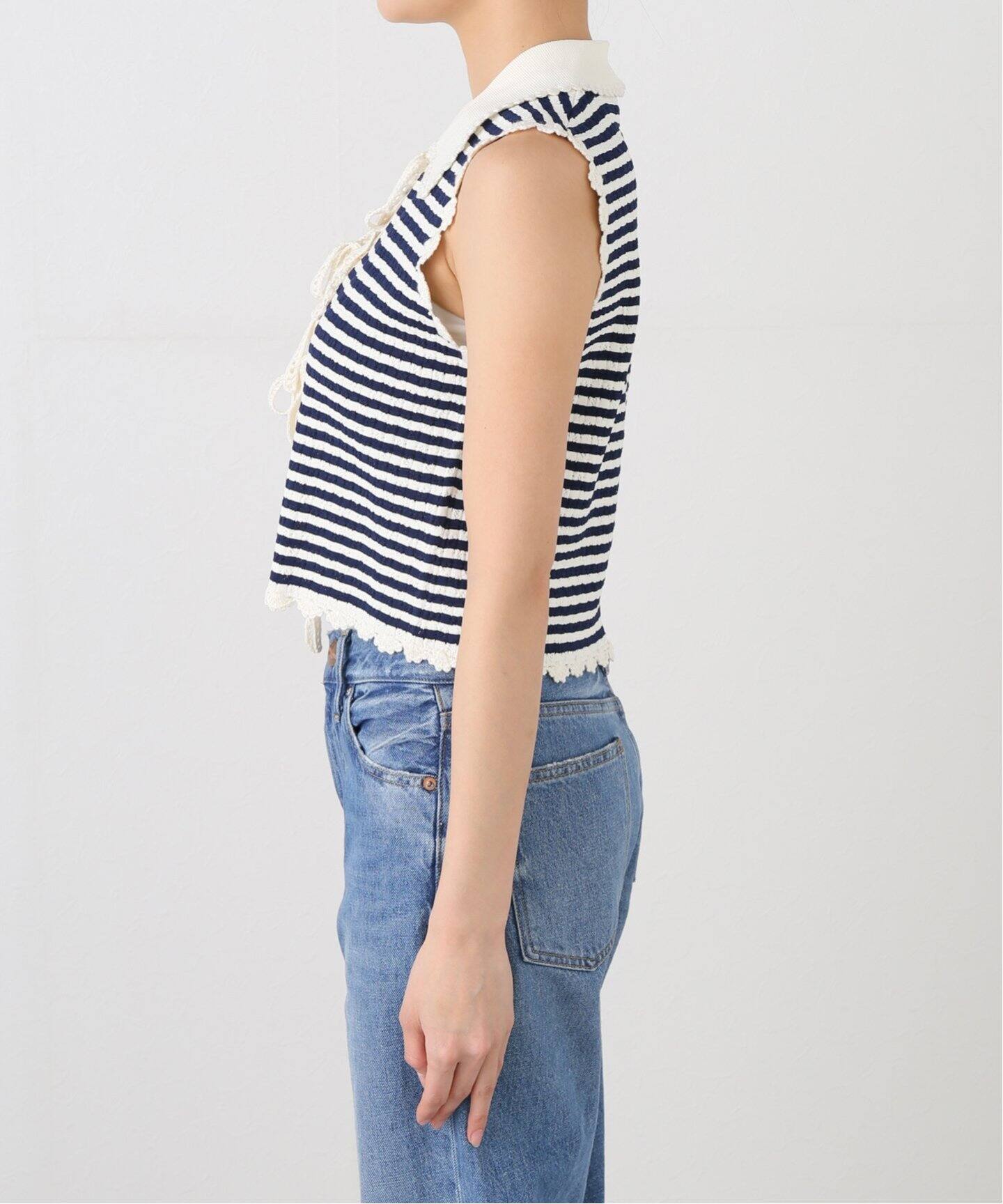 SEA NEW YORK/シー ニューヨーク ADDY STRIPED KNIT ベスト SS25-007