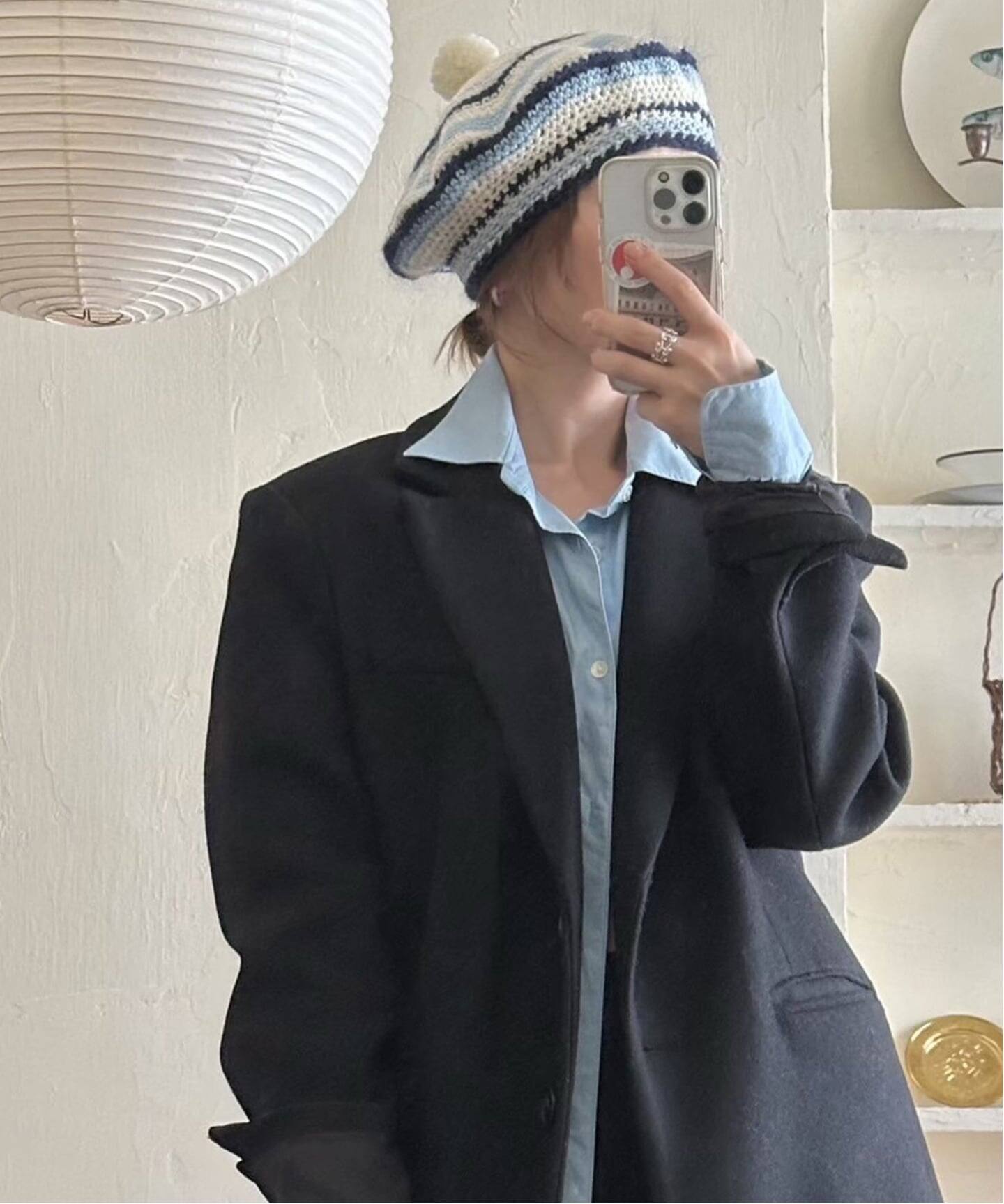 stjerneborg ステルネボリ モヘヤ ニット帽 ループヤーン 新品 SCANDINAVIAN FOREST ニット帽 レディース ブランド 防寒 白 茶