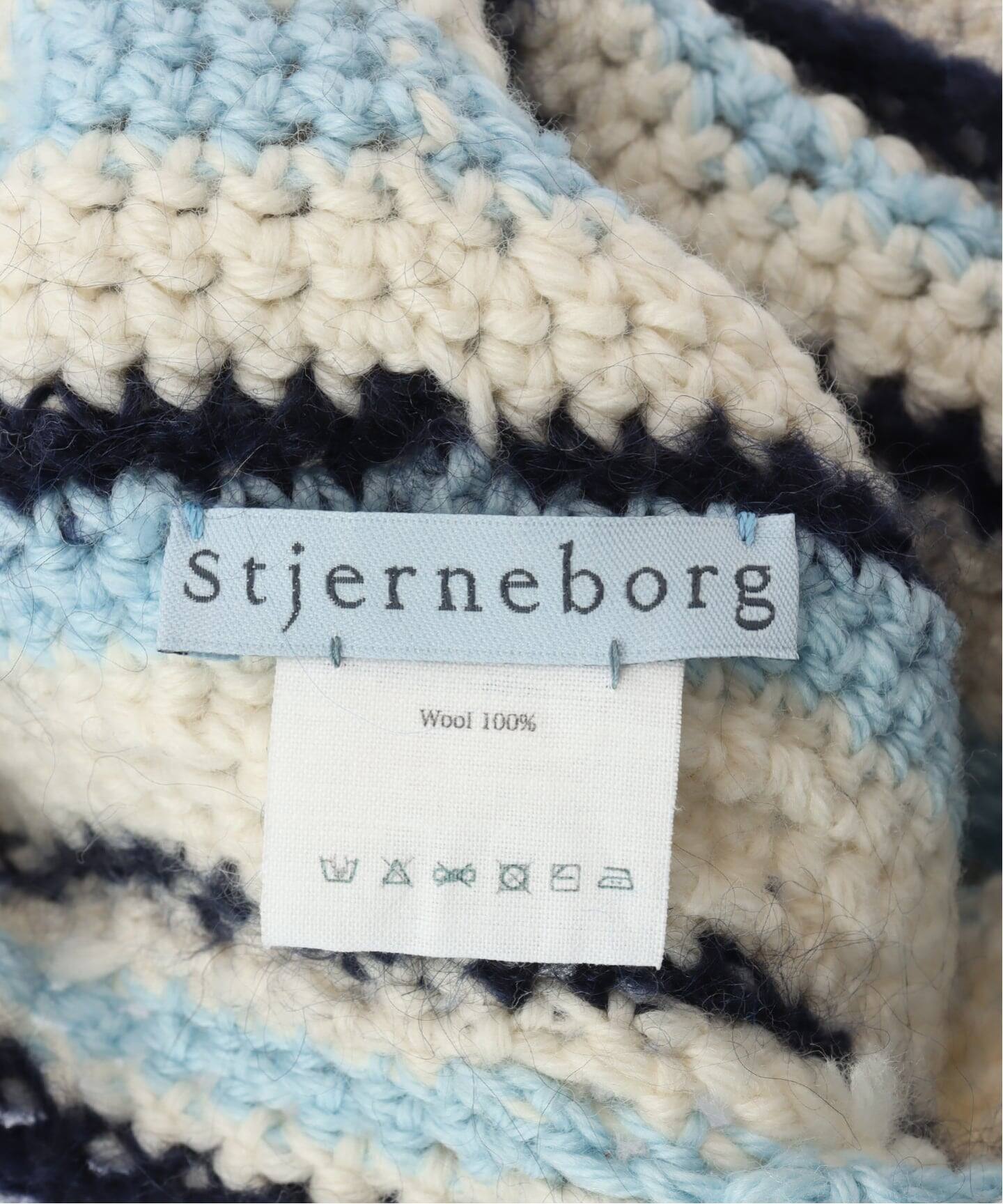 stjerneborg ステルネボリ モヘヤ ニット帽 ループヤーン 新品 stjerneborg/ステルネボリ Mixed color ski cap（ニットキャップ
