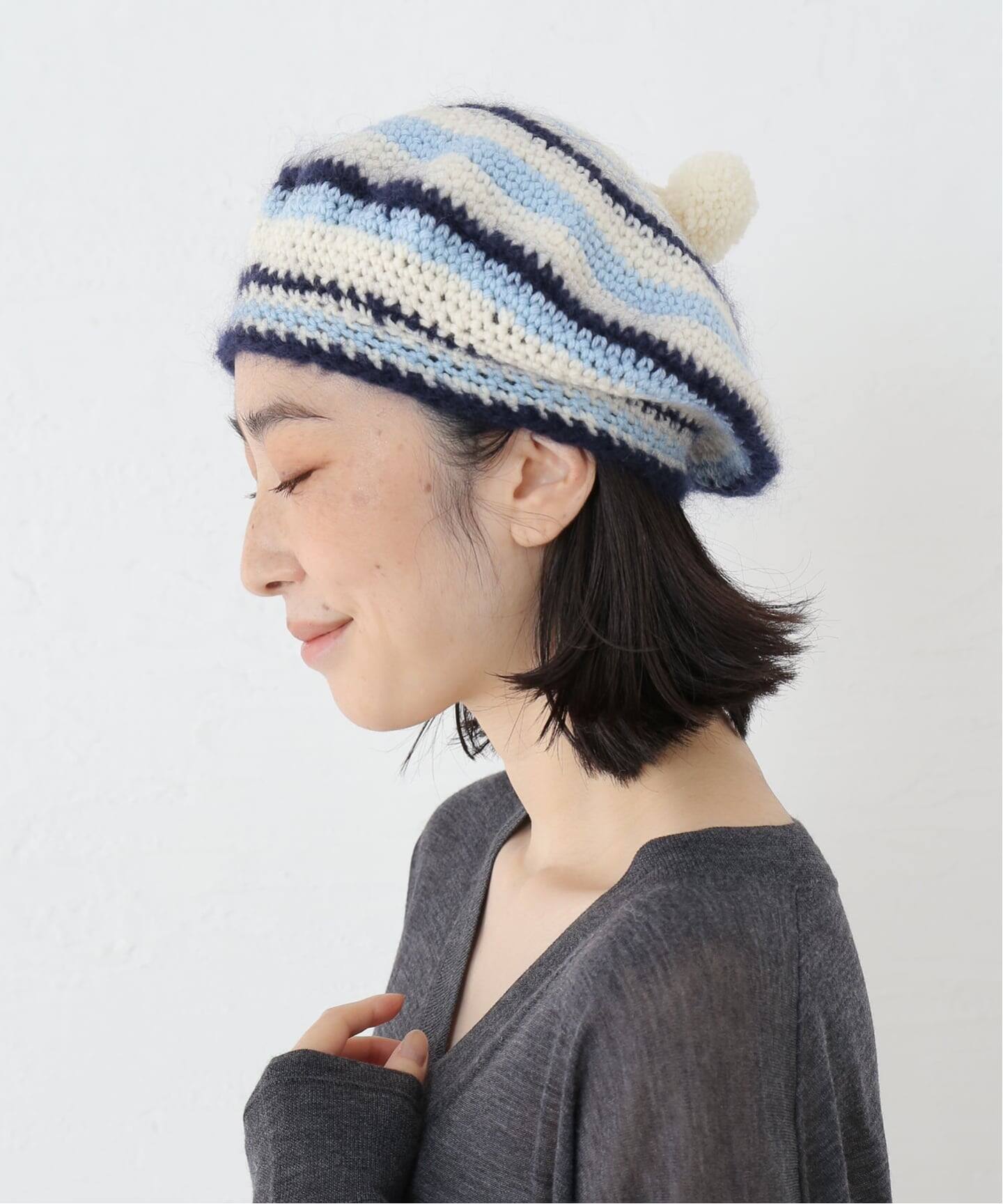 stjerneborg/ステルネボリ Mixed color ski cap（ニットキャップ