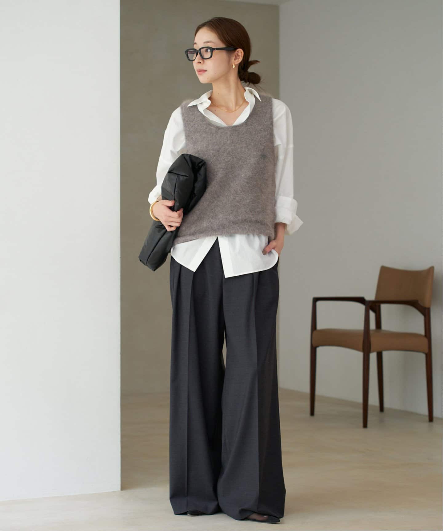 plage LI/PE fullneadle タンク open ニット セット plage（プラージュ）の「LI/PE fullneadle タンク（ニット