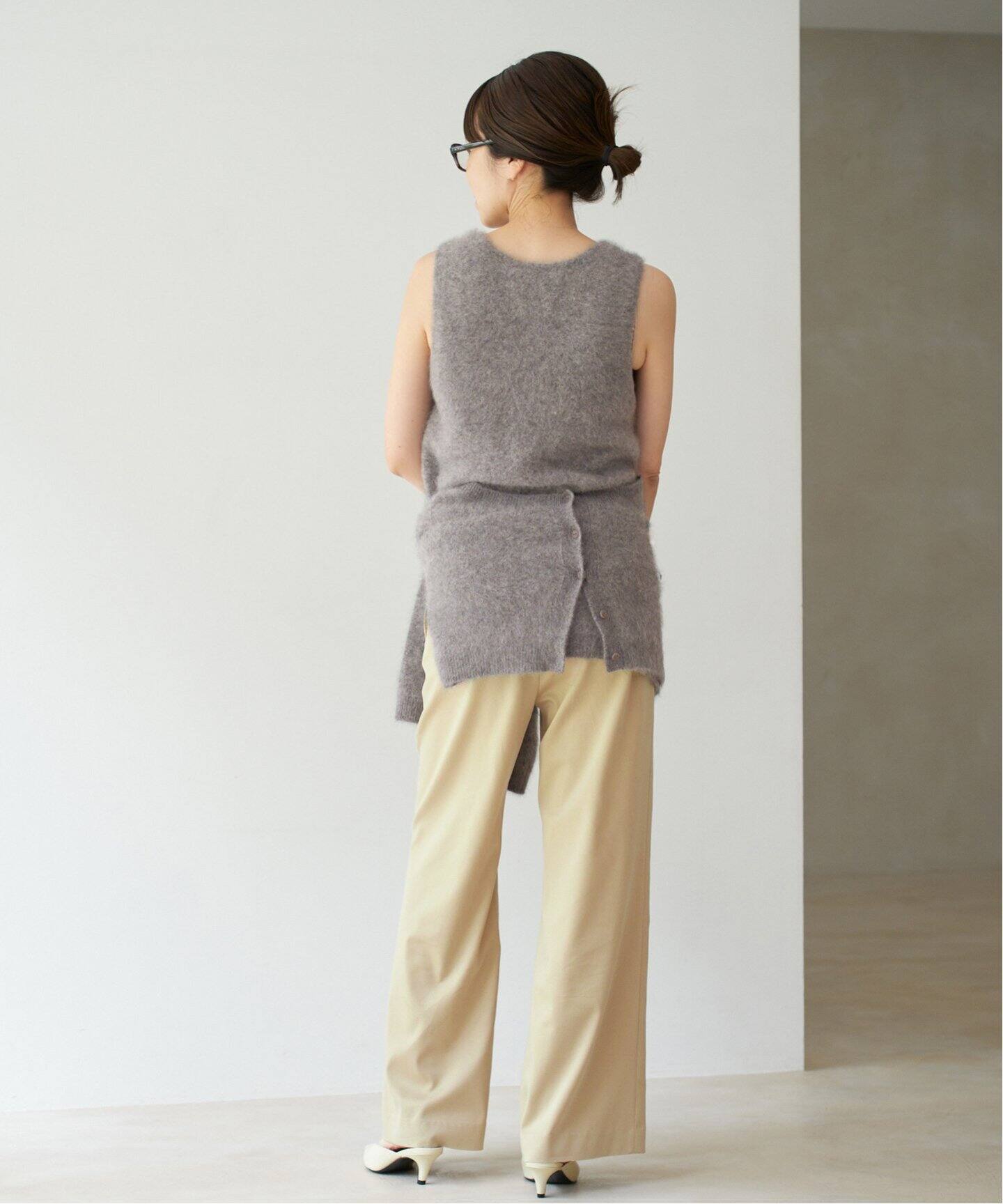 plage LI/PE fullneadle タンク open ニット セット plage（プラージュ）の「LI/PE fullneadle タンク（ニット