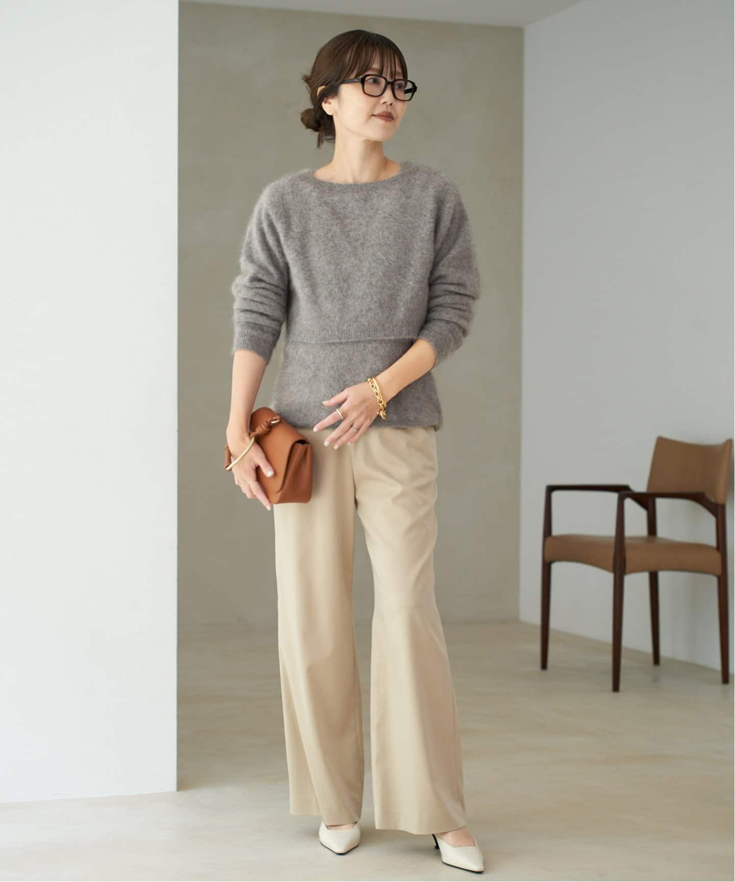 予約》Light Fur Short カーディガン（カーディガン）｜Plage